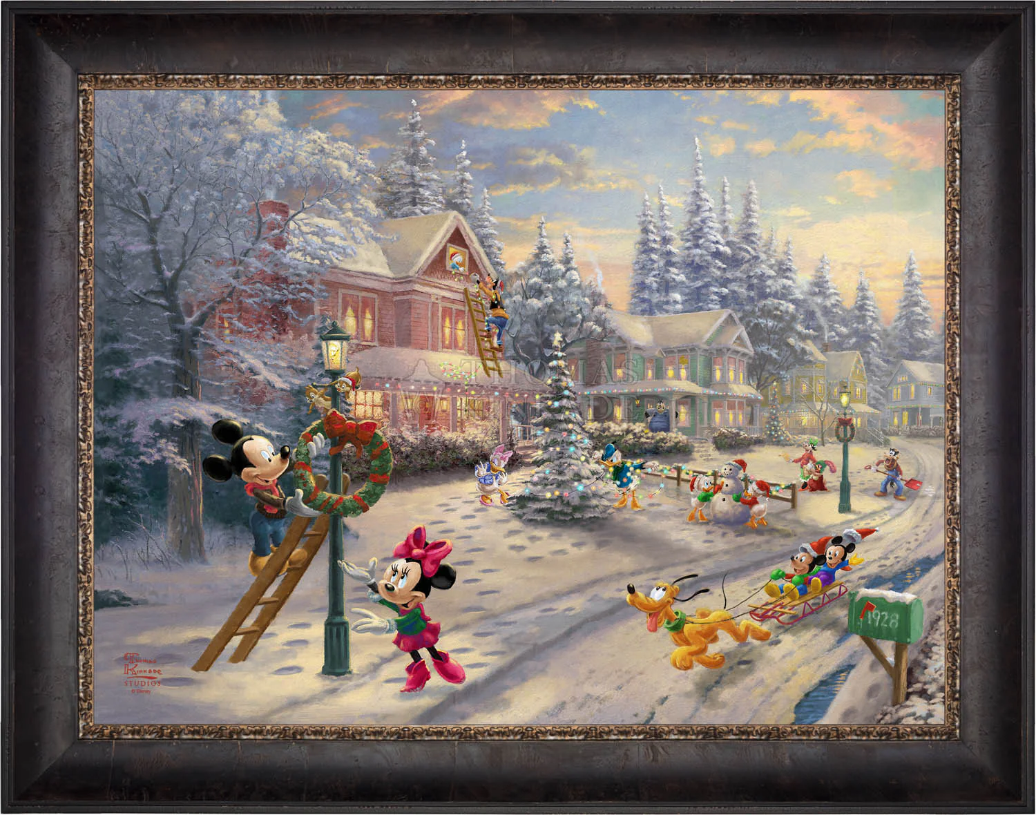 Disney Mickey's Victorian Christmas - Limited Edition Canvas - Image 5