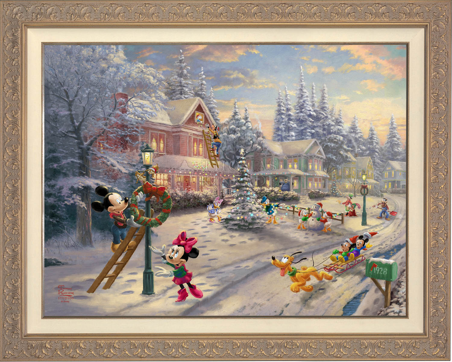 Disney Mickey's Victorian Christmas - Limited Edition Canvas - Image 7