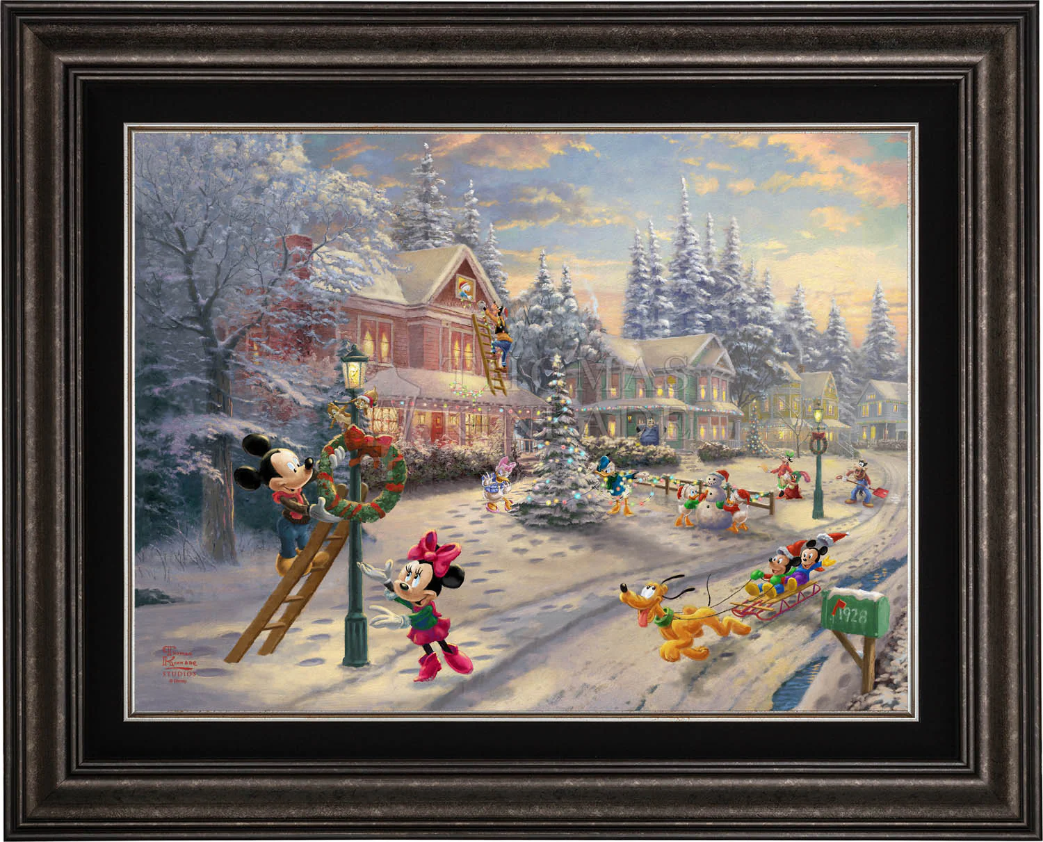 Disney Mickey's Victorian Christmas - Limited Edition Canvas - Image 9