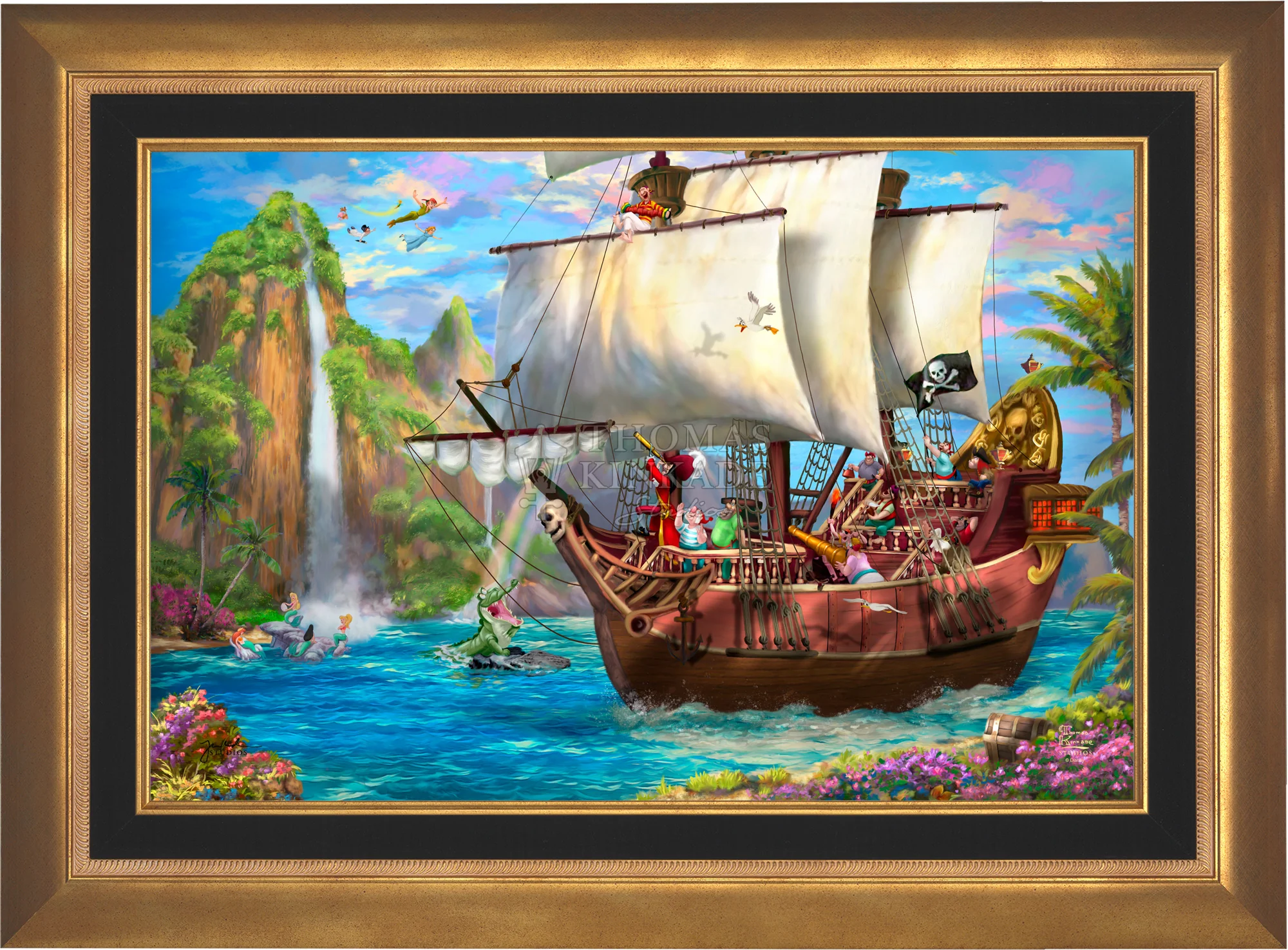 Disney Captain Hook's Never Land Voyage - Limited Edition Canvas - Image 15