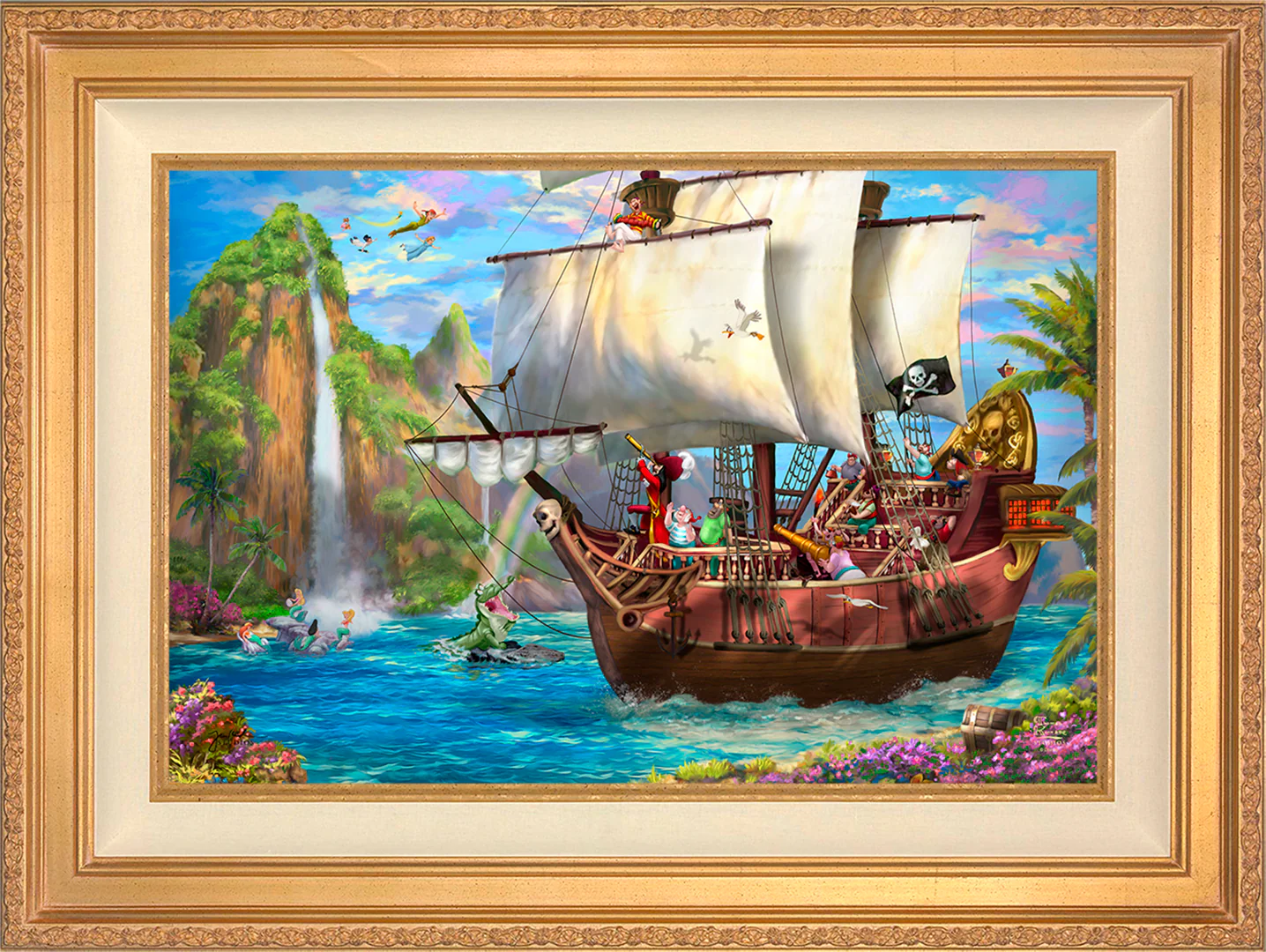 Disney Captain Hook's Never Land Voyage - Limited Edition Canvas - Image 34