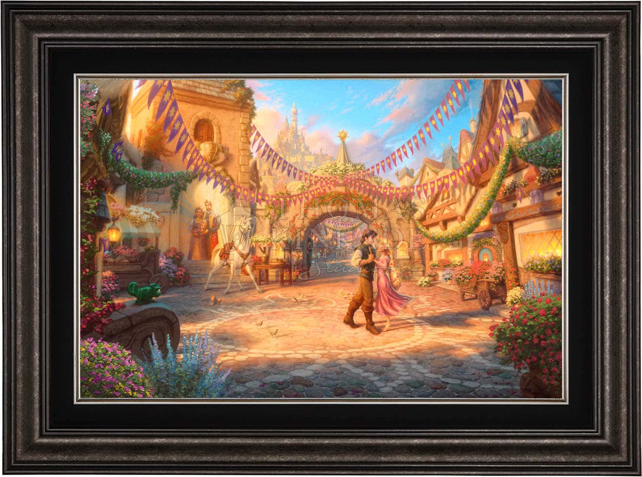 Disney Rapunzel Dancing in the Sunlit Courtyard - Limited Edition Canvas - Image 10