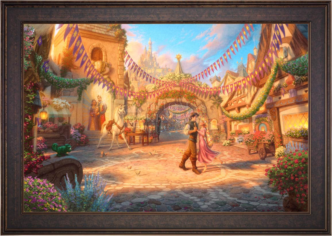 Disney Rapunzel Dancing in the Sunlit Courtyard - Limited Edition Canvas - Image 14