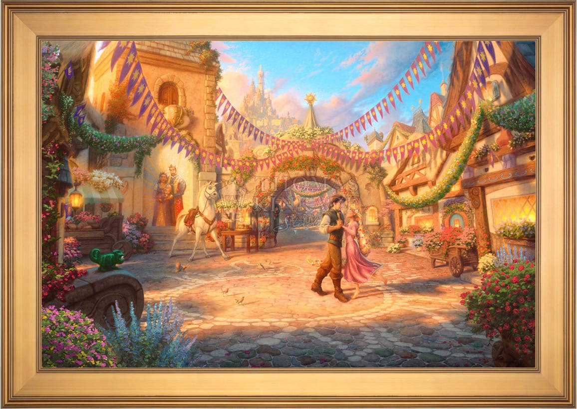 Disney Rapunzel Dancing in the Sunlit Courtyard - Limited Edition Canvas - Image 16