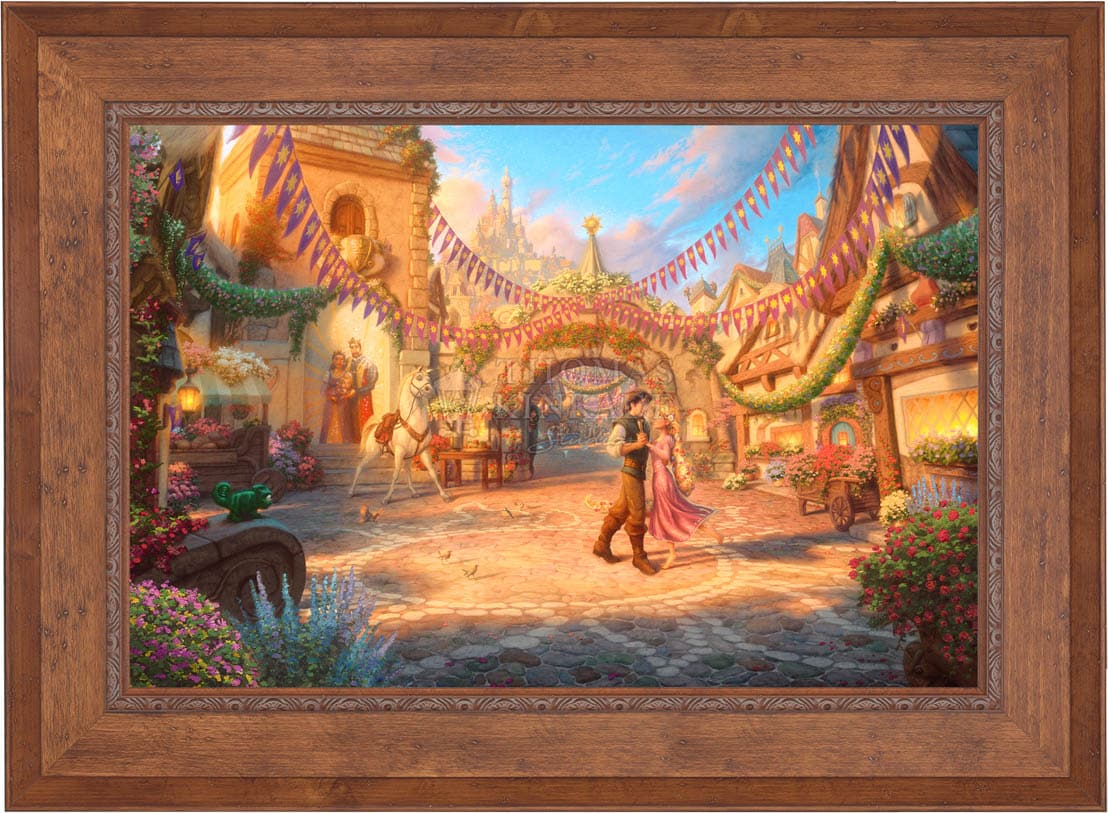 Disney Rapunzel Dancing in the Sunlit Courtyard - Limited Edition Canvas - Image 17