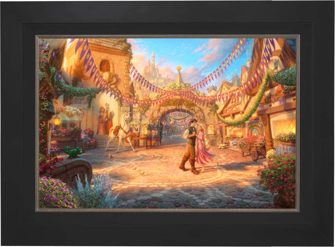 Disney Rapunzel Dancing in the Sunlit Courtyard - Limited Edition Canvas - Image 9