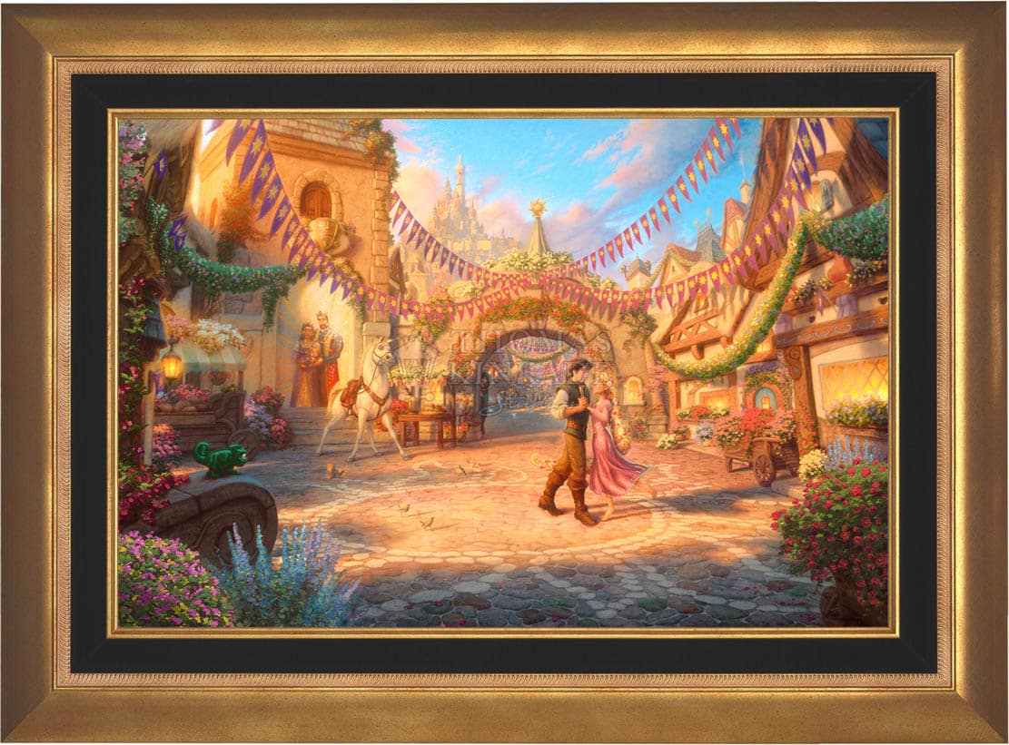Disney Rapunzel Dancing in the Sunlit Courtyard - Jewel Edition Art