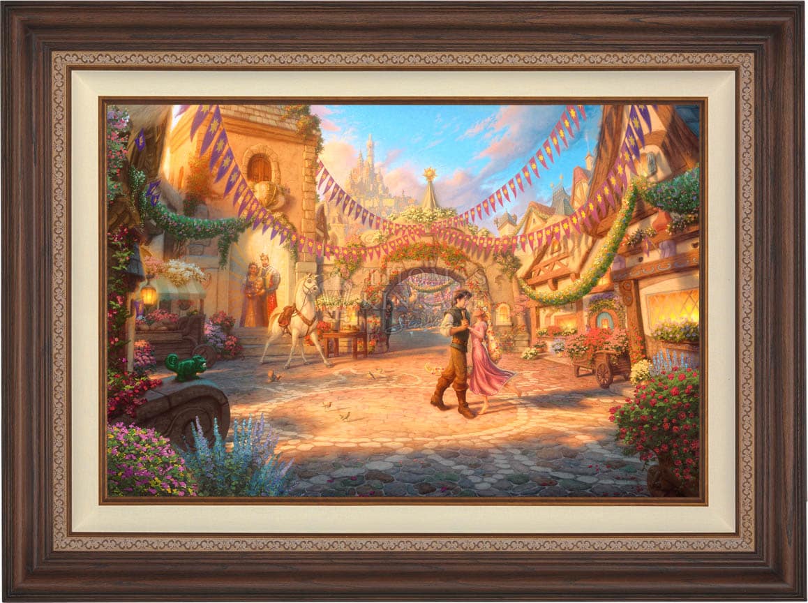 Disney Rapunzel Dancing in the Sunlit Courtyard - Jewel Edition Art - Image 11