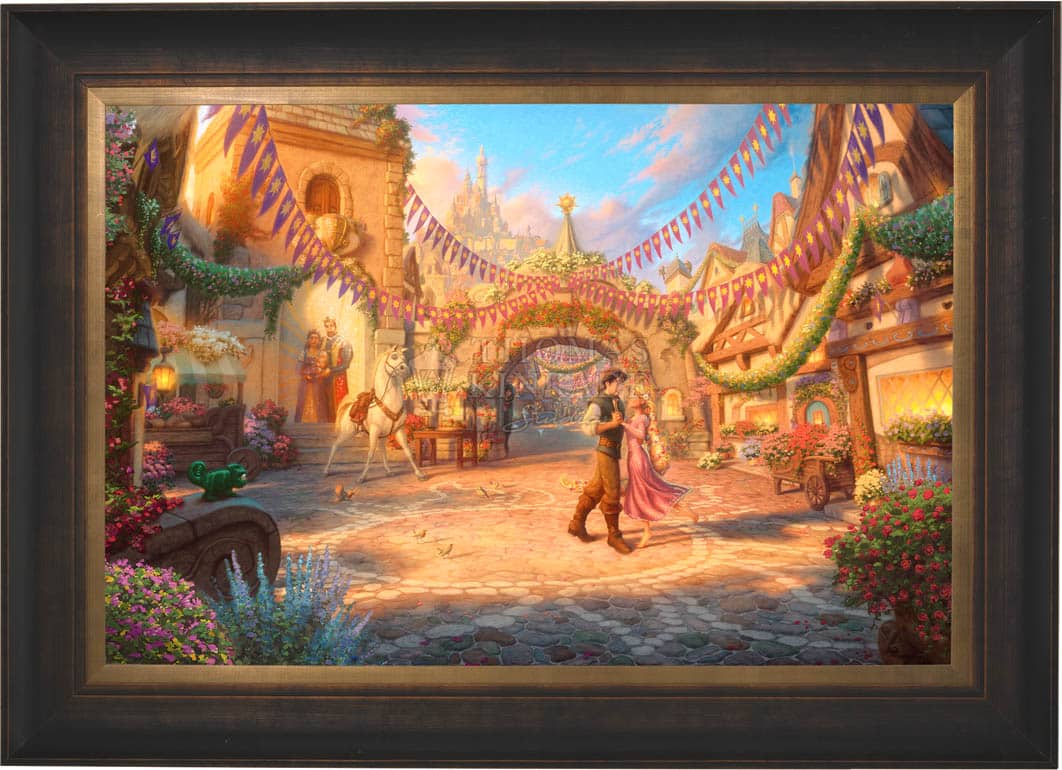 Disney Rapunzel Dancing in the Sunlit Courtyard - Jewel Edition Art - Image 12
