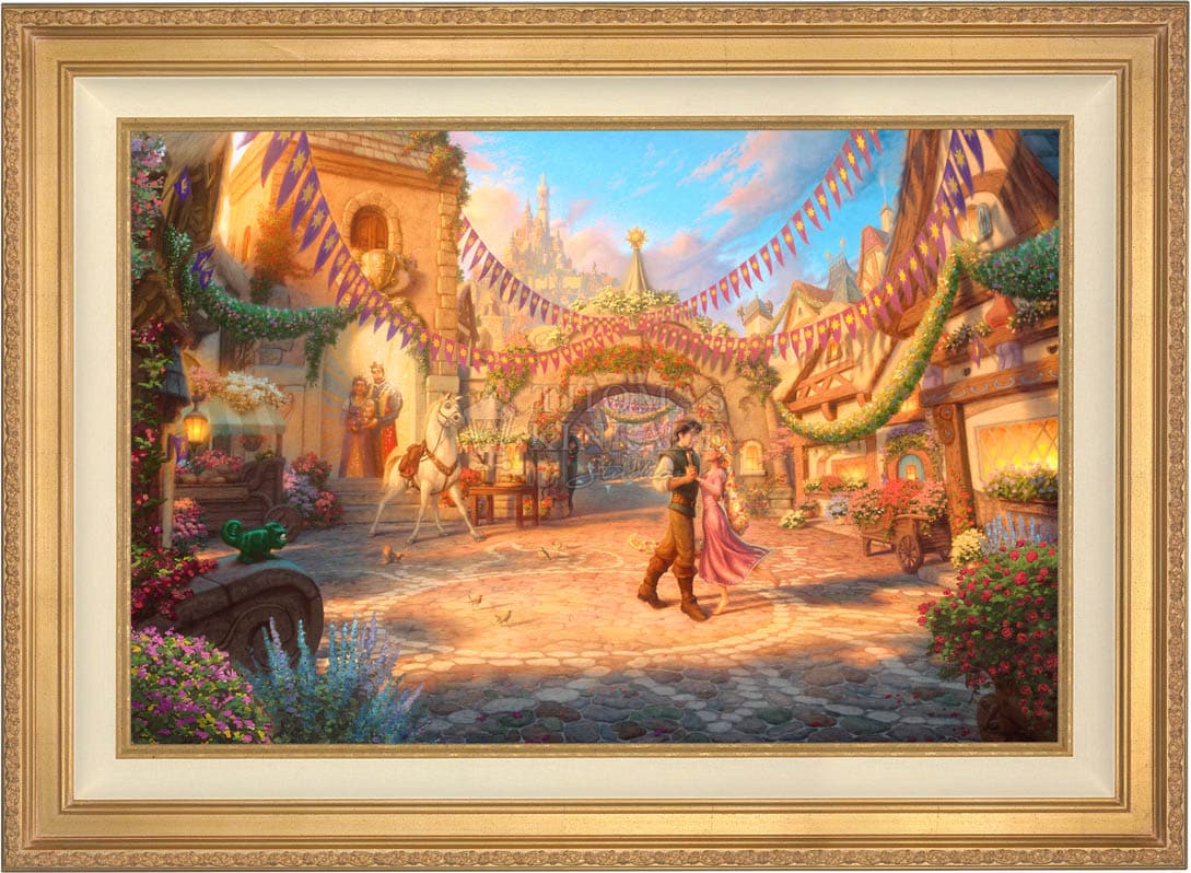Disney Rapunzel Dancing in the Sunlit Courtyard - Jewel Edition Art - Image 2
