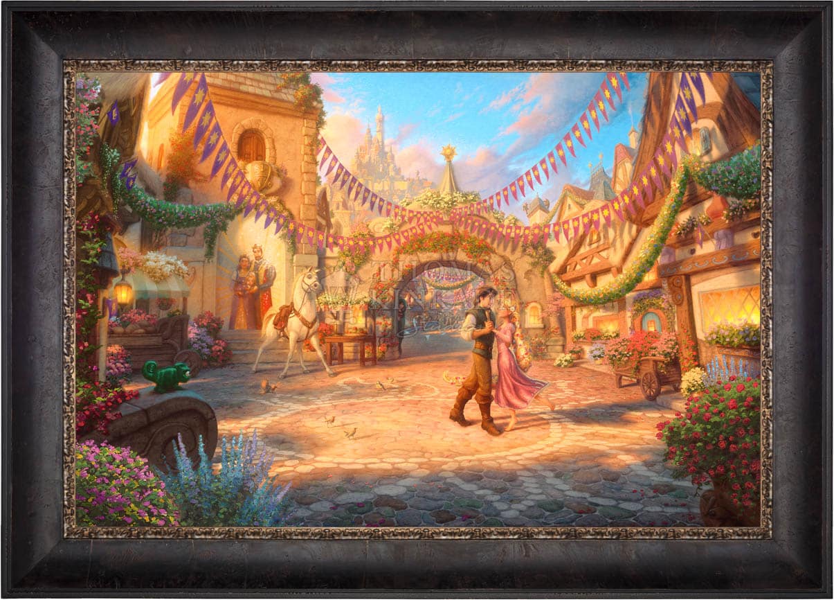 Disney Rapunzel Dancing in the Sunlit Courtyard - Jewel Edition Art - Image 6