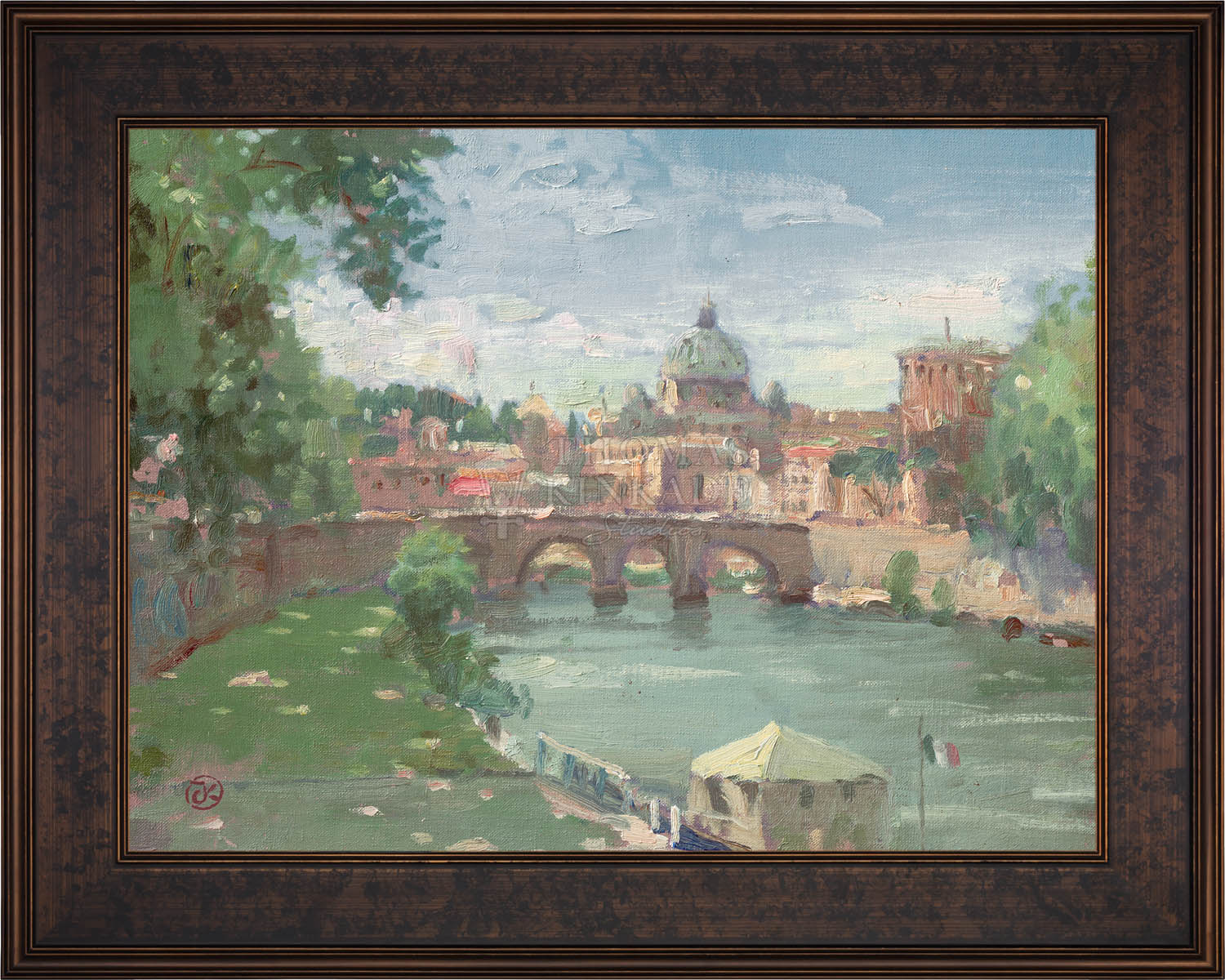 Rome, View of St. Peter's - Limited Edition Canvas - Image 12