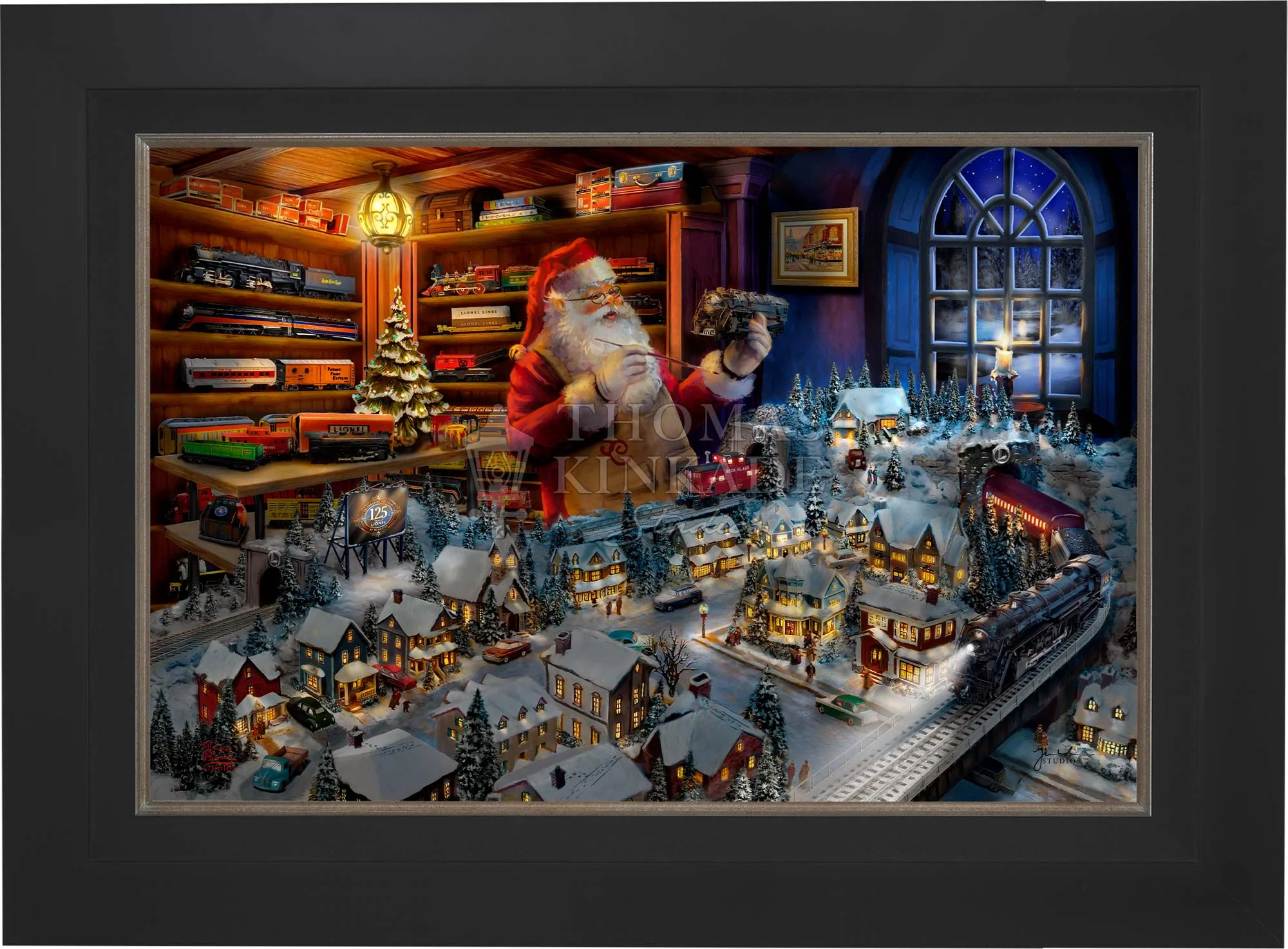 Santa's Final Touch - A Lionel Legacy - Limited Edition Canvas - Image 10