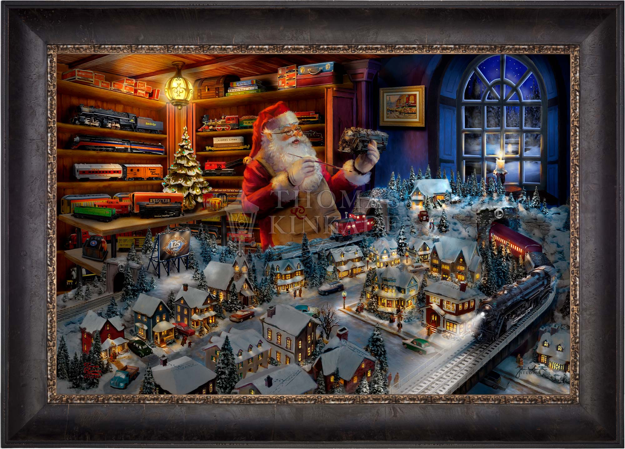 Santa's Final Touch - A Lionel Legacy - Limited Edition Canvas - Image 13