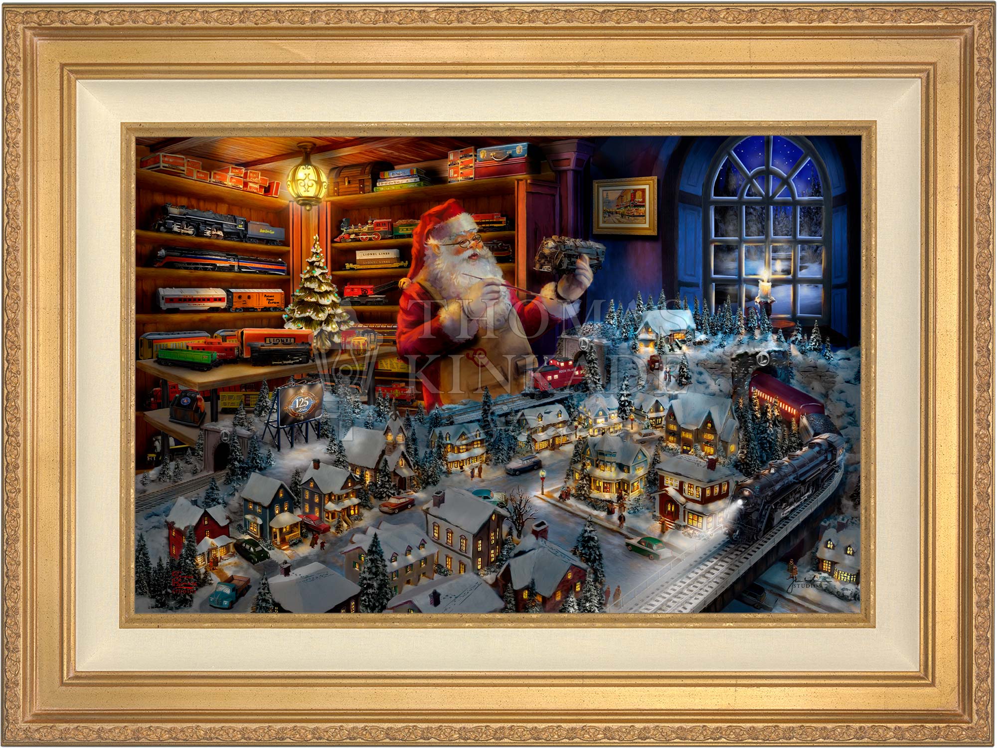 Santa's Final Touch - A Lionel Legacy - Limited Edition Canvas - Image 4