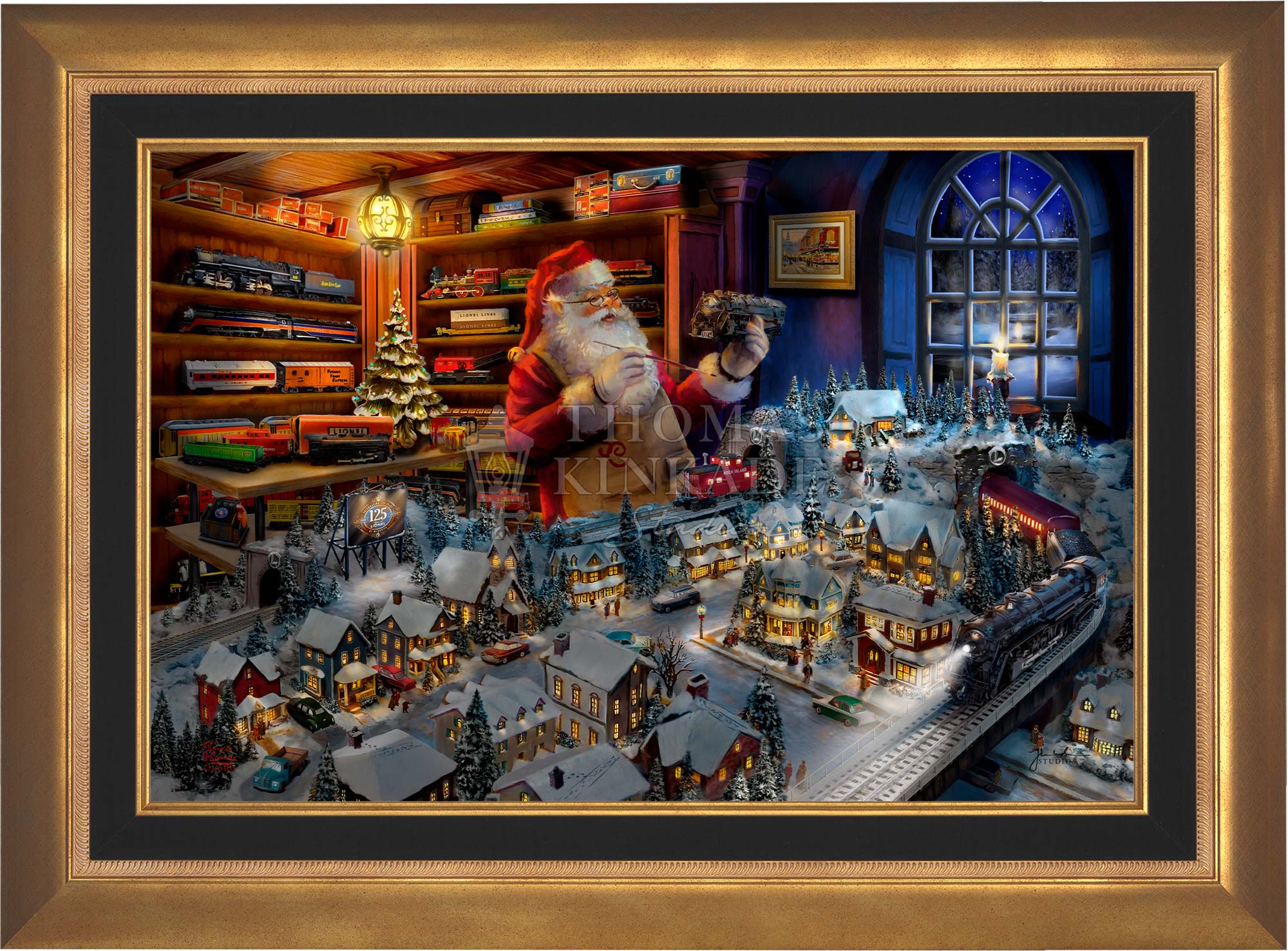 Santa's Final Touch - A Lionel Legacy - Limited Edition Canvas - Image 7