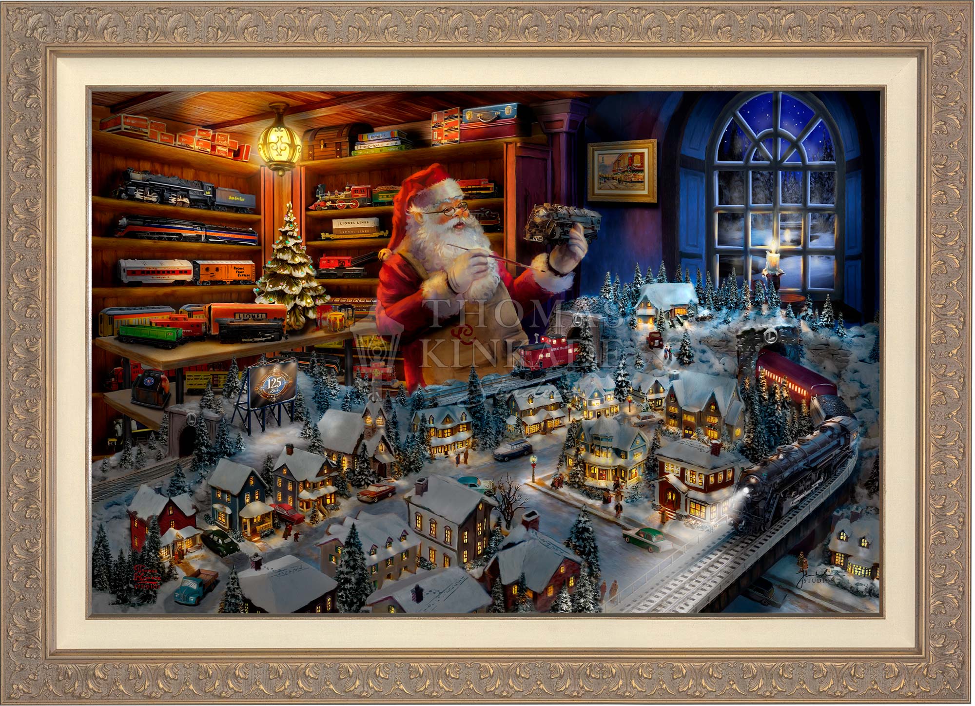 Santa's Final Touch - A Lionel Legacy - Limited Edition Canvas - Image 8