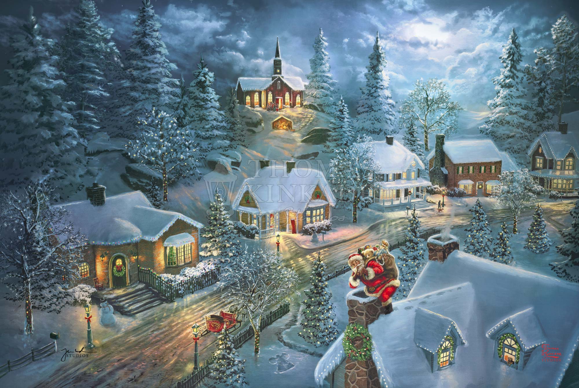 Santa's Silent Night - Limited Edition Canvas - Image 17