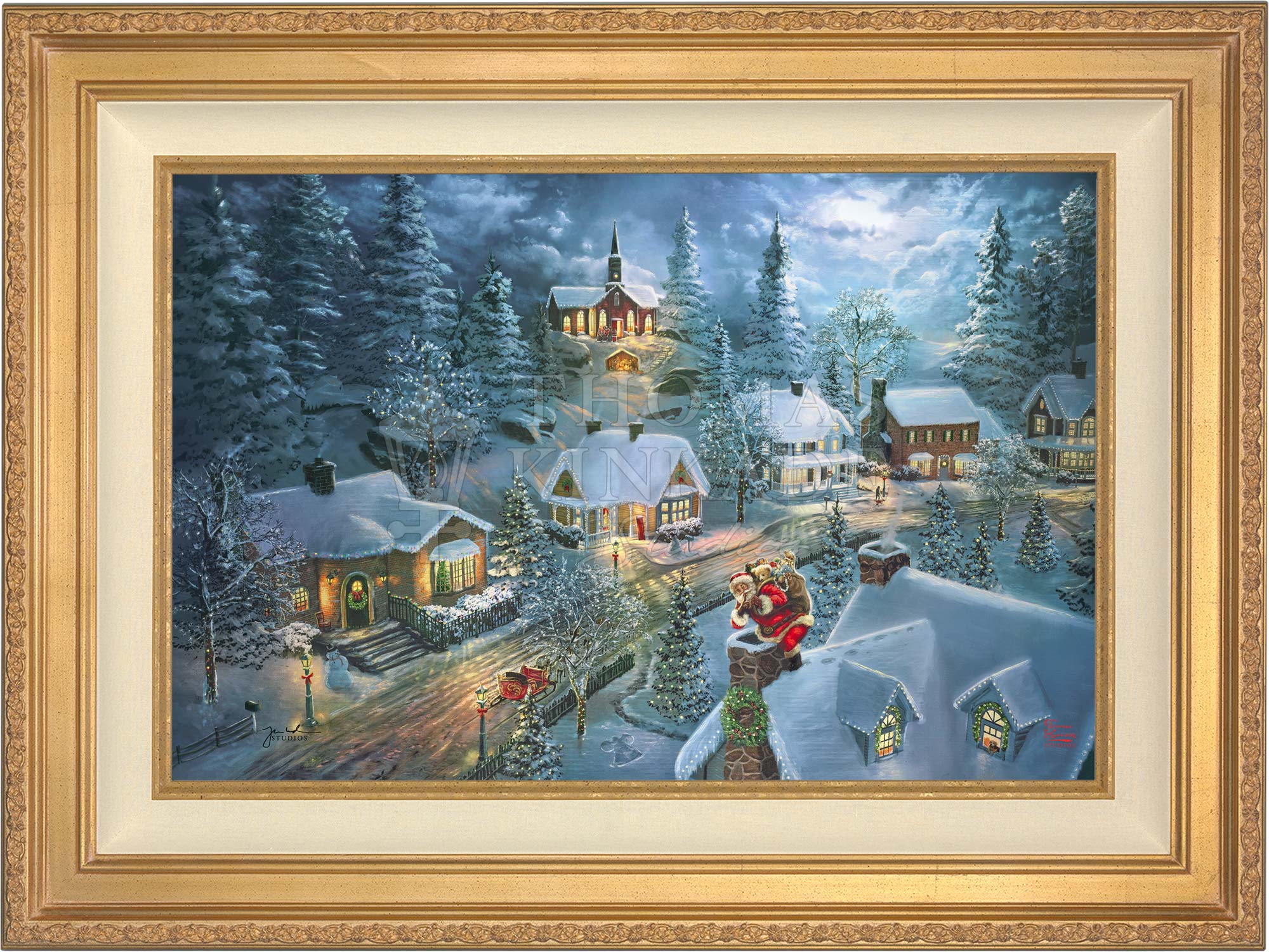 Santa's Silent Night - Limited Edition Canvas - Image 2