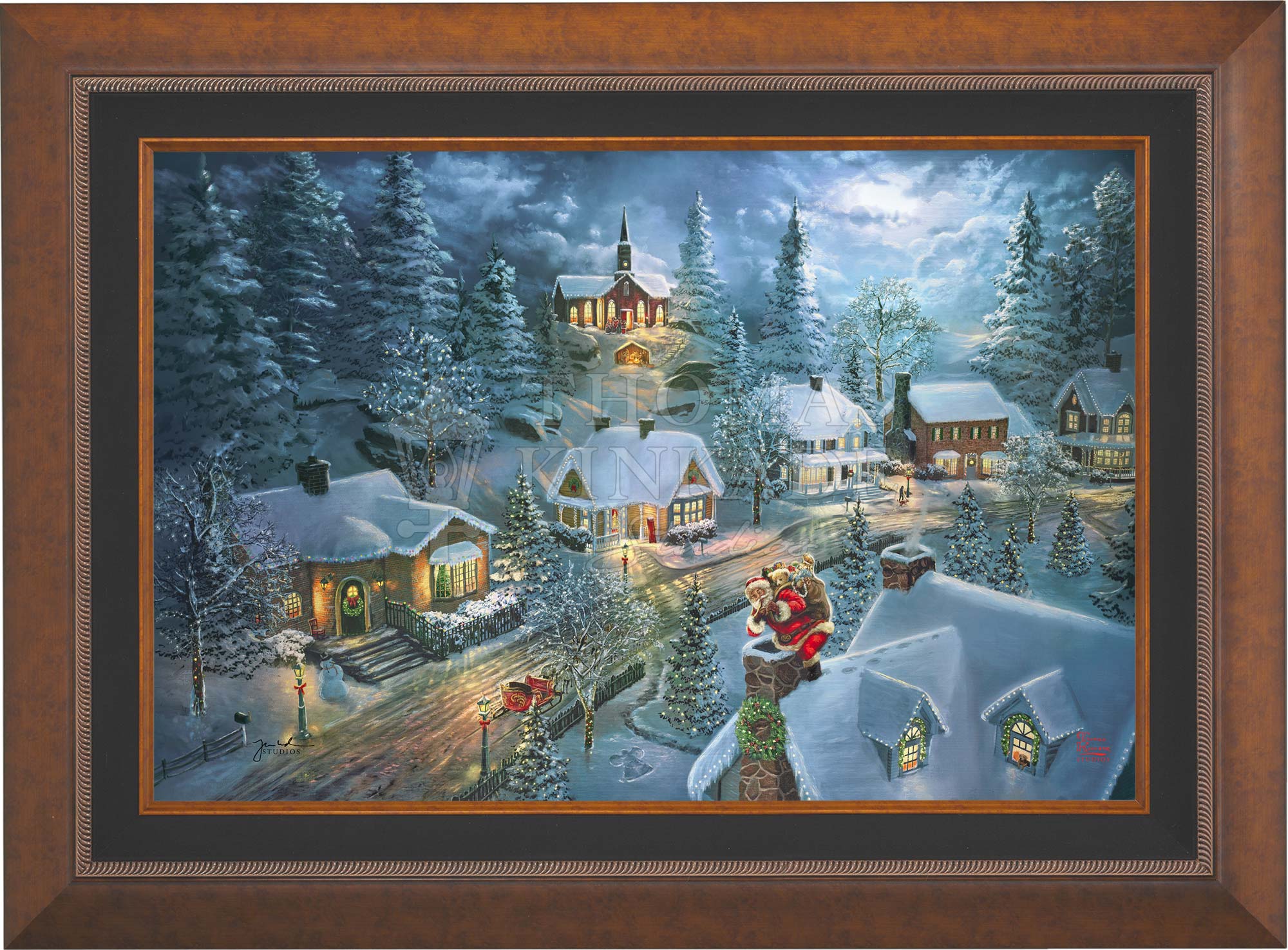 Santa's Silent Night - Limited Edition Canvas - Image 3