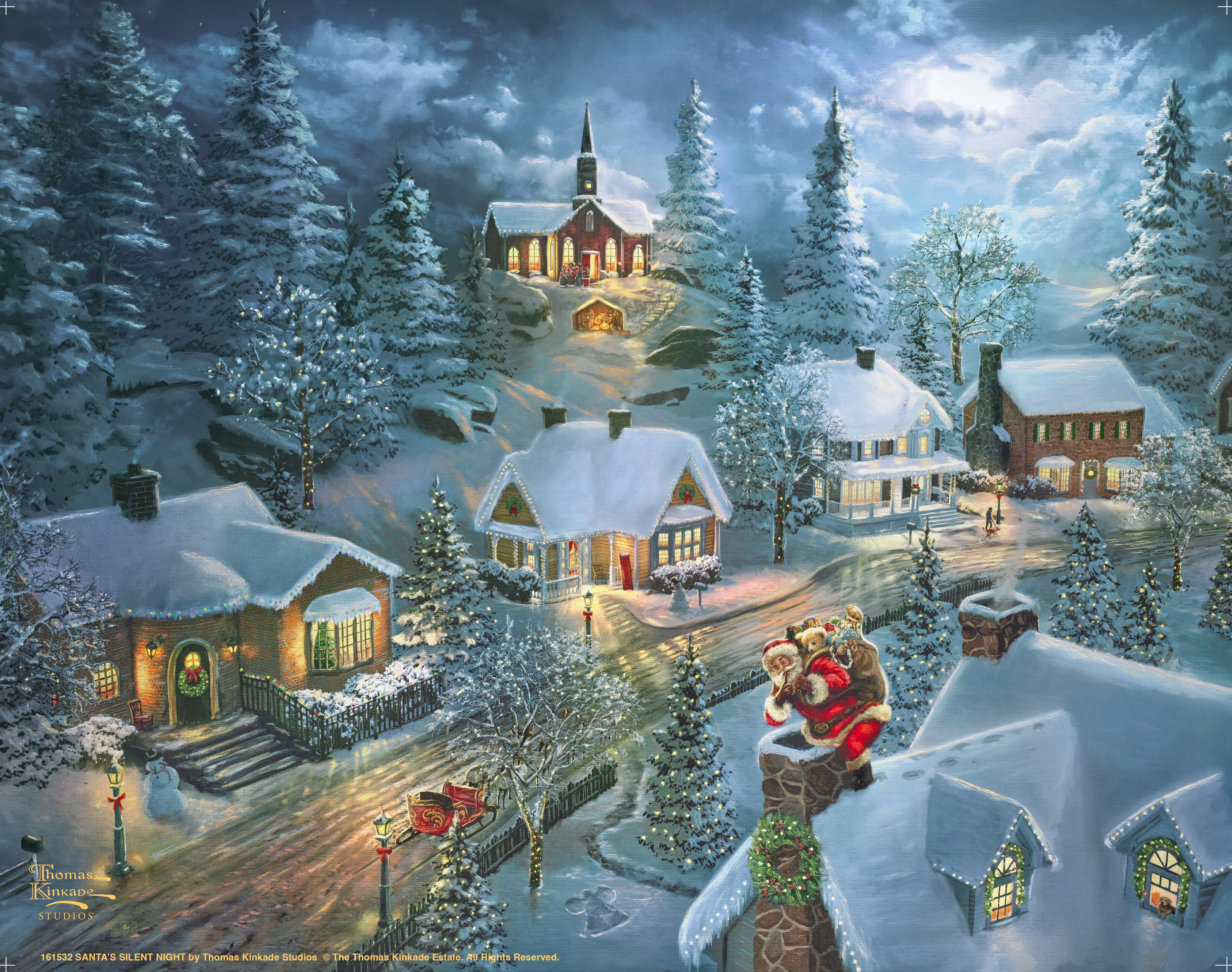 Santa's Silent Night - Art Prints - Image 2