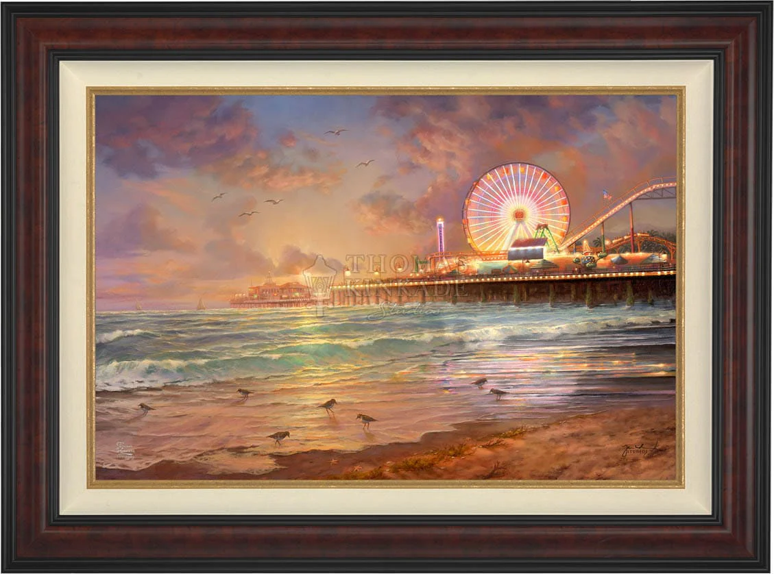 Sunset at Santa Monica Pier - Limited Edition Canvas