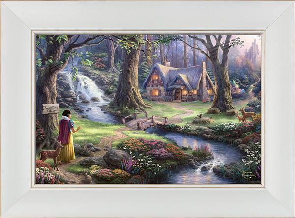 Disney Snow White Discovers the Cottage - Personalized Framed Canvas - Image 6