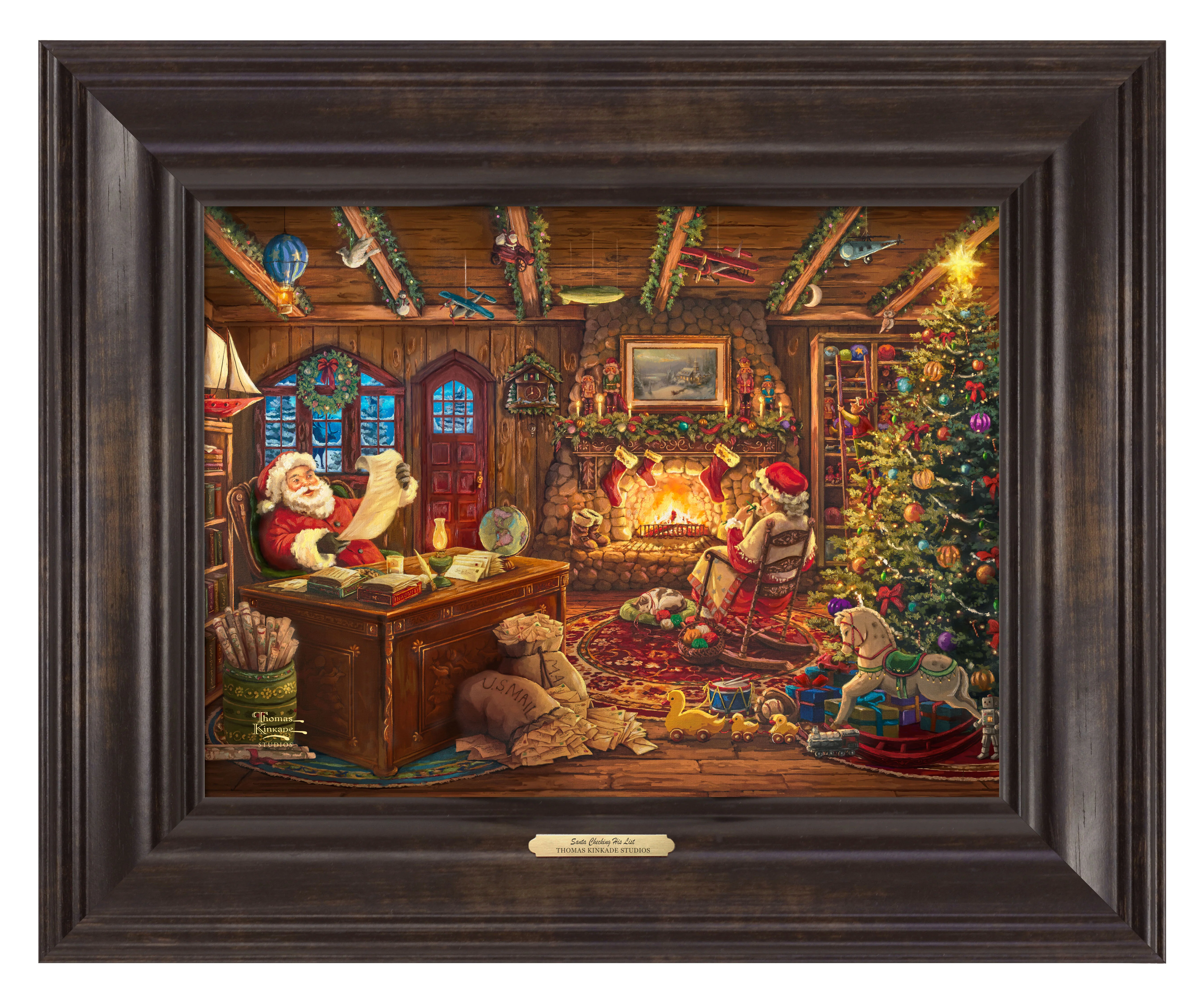 Santa Checking His List - Canvas Classics