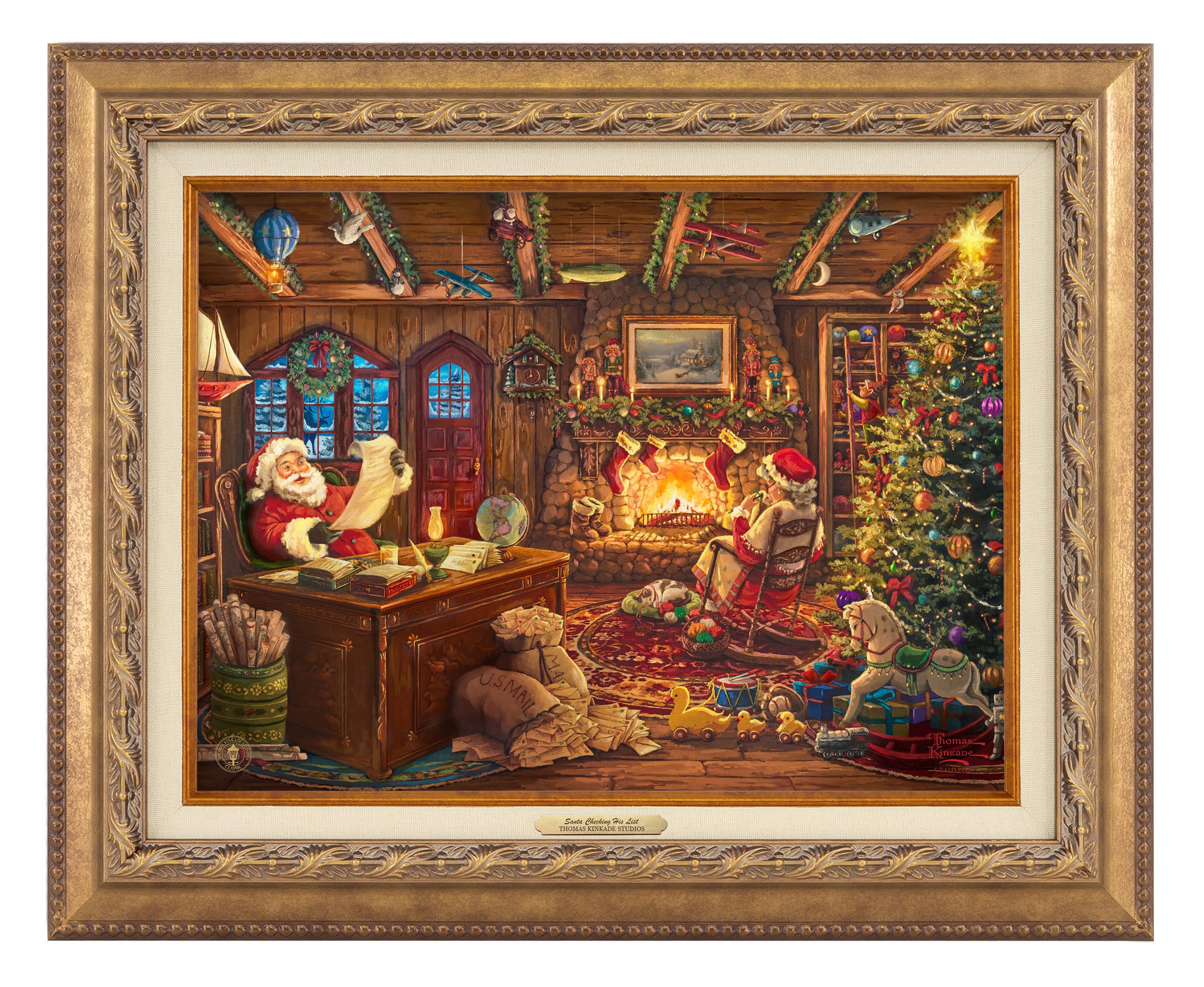 Santa Checking His List - Canvas Classics - Image 2