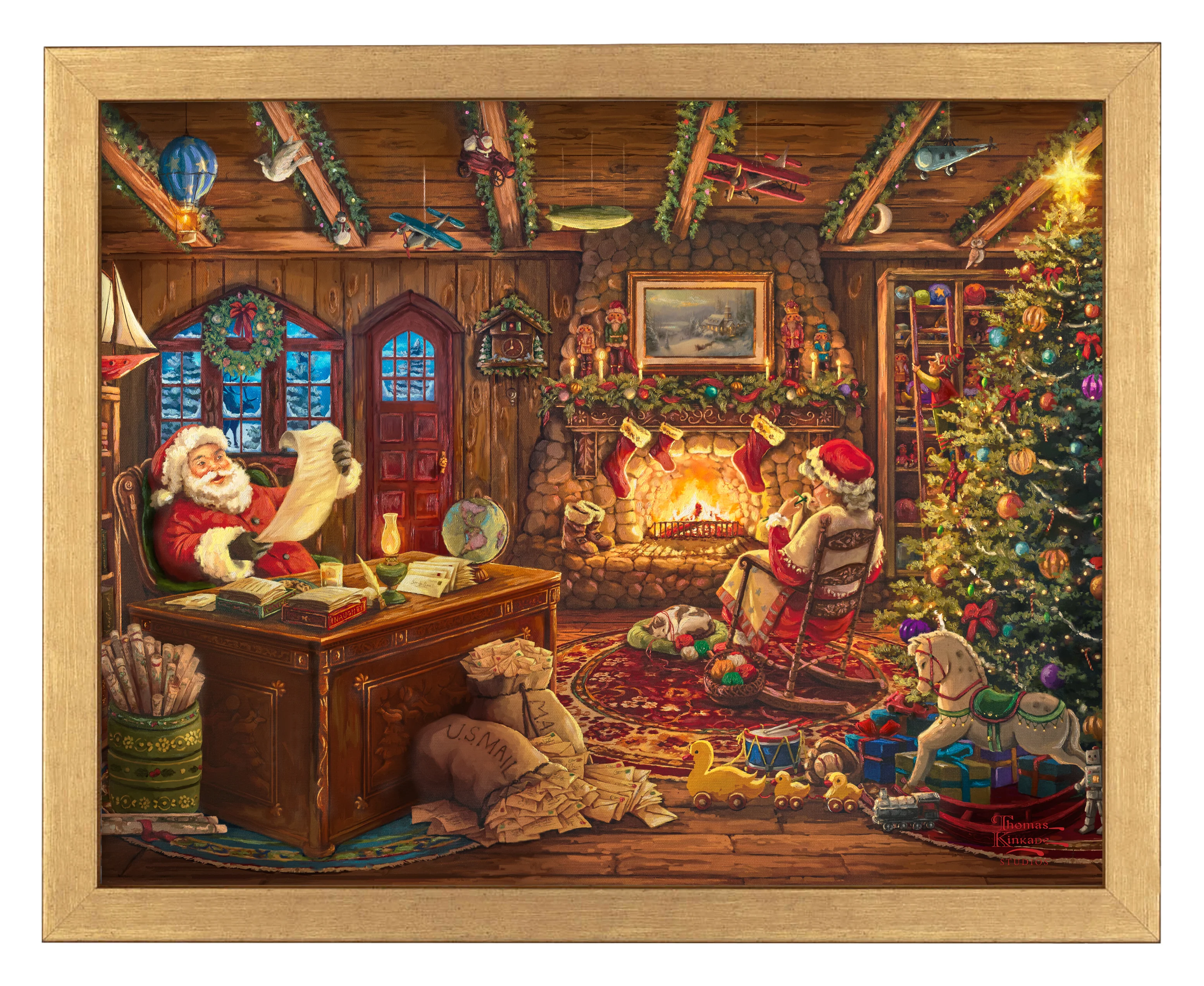 Santa Checking His List - Art Prints - Image 2