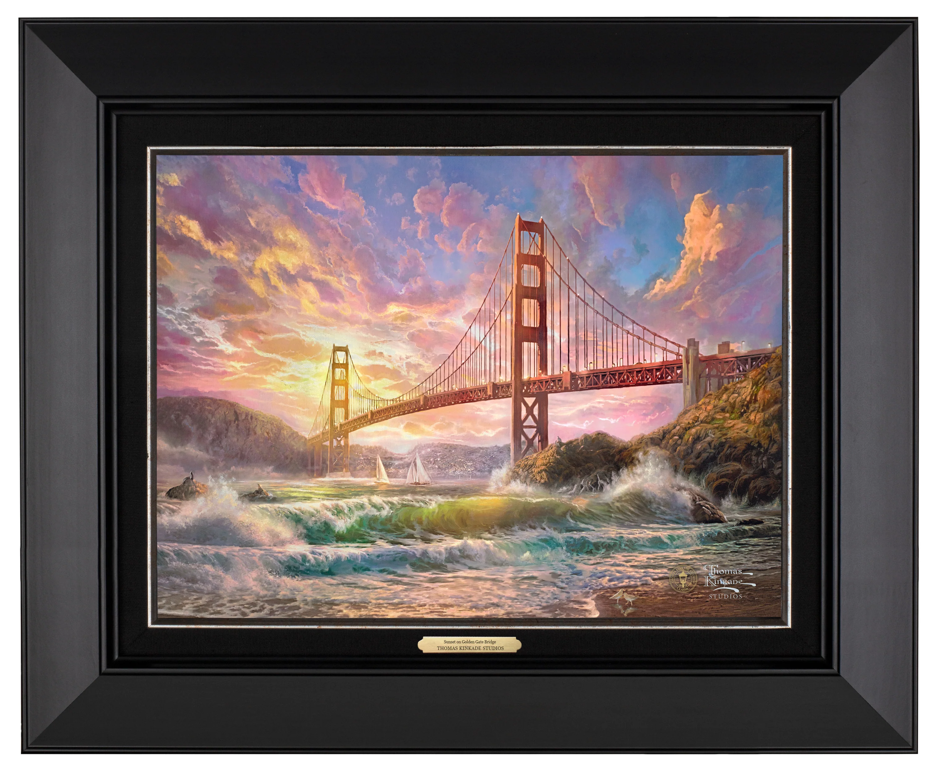 Sunset on Golden Gate Bridge - Canvas Classics - Image 2