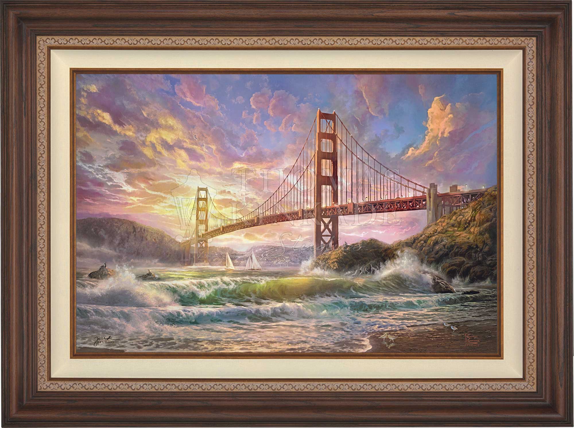 Sunset on Golden Gate Bridge - Limited Edition Canvas - Image 10