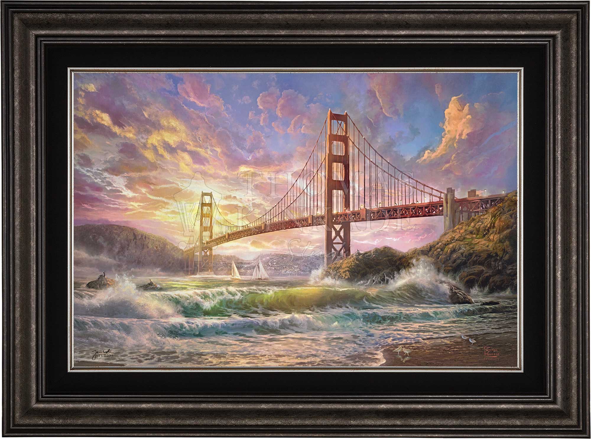 Sunset on Golden Gate Bridge - Limited Edition Canvas - Image 9