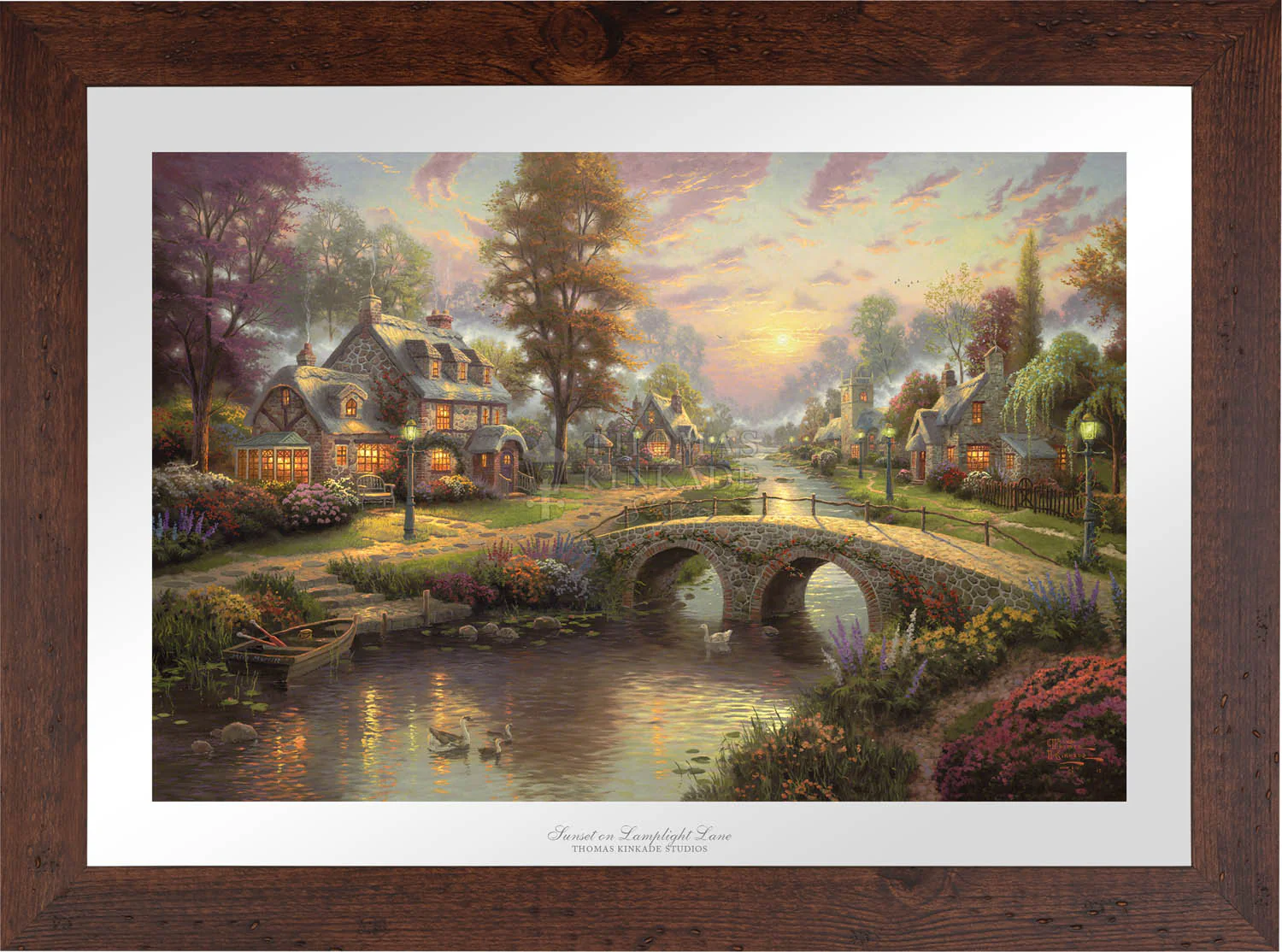 Sunset on Lamplight Lane - Limited Edition Paper