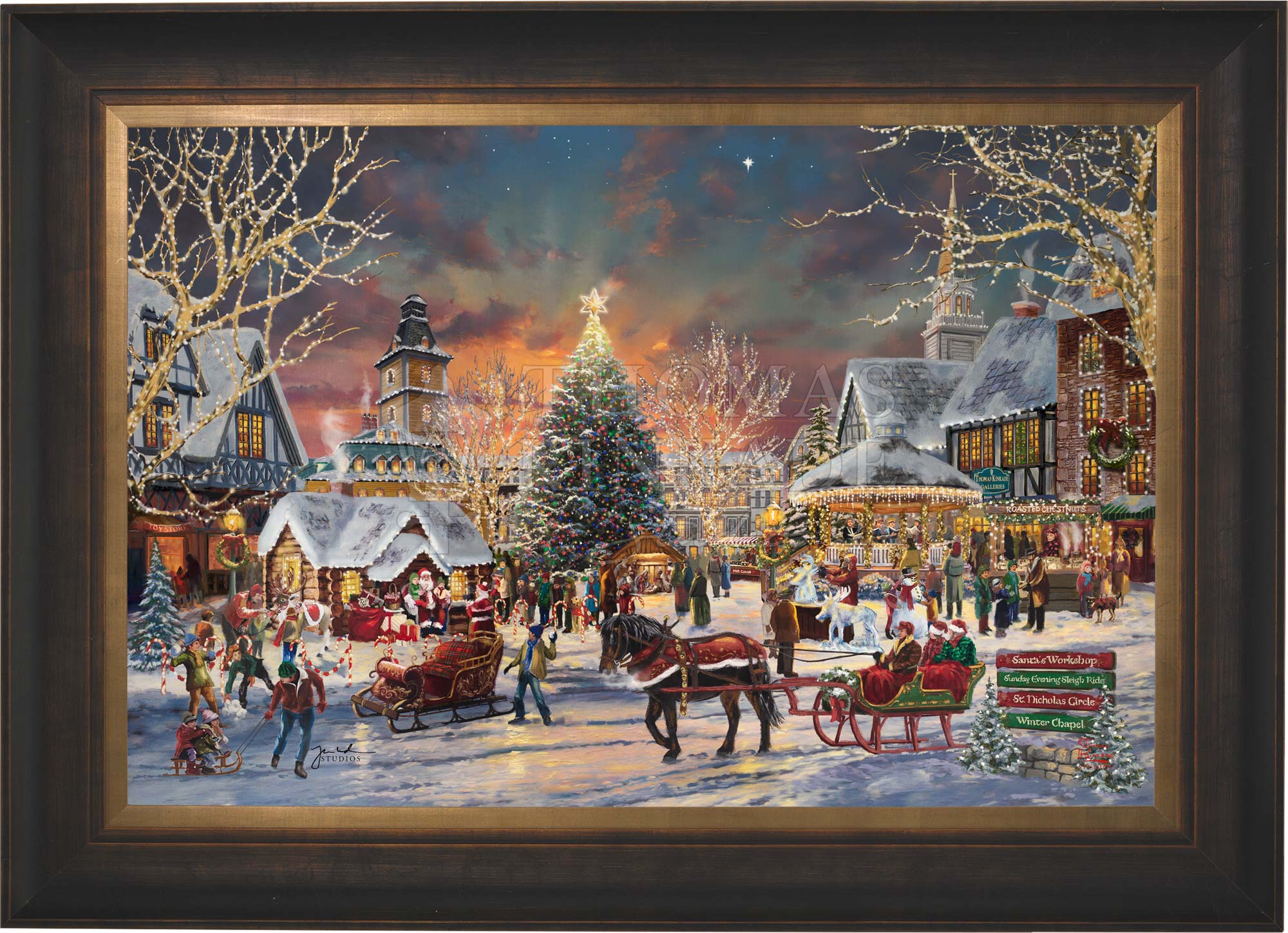The Christmas Festival - Limited Edition Canvas - Image 11