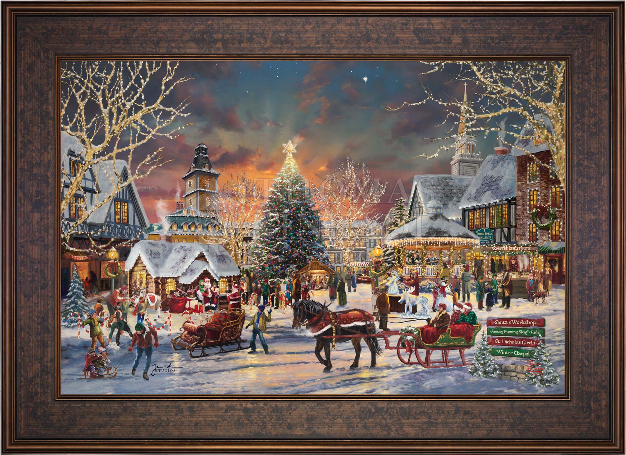 The Christmas Festival - Limited Edition Canvas - Image 12