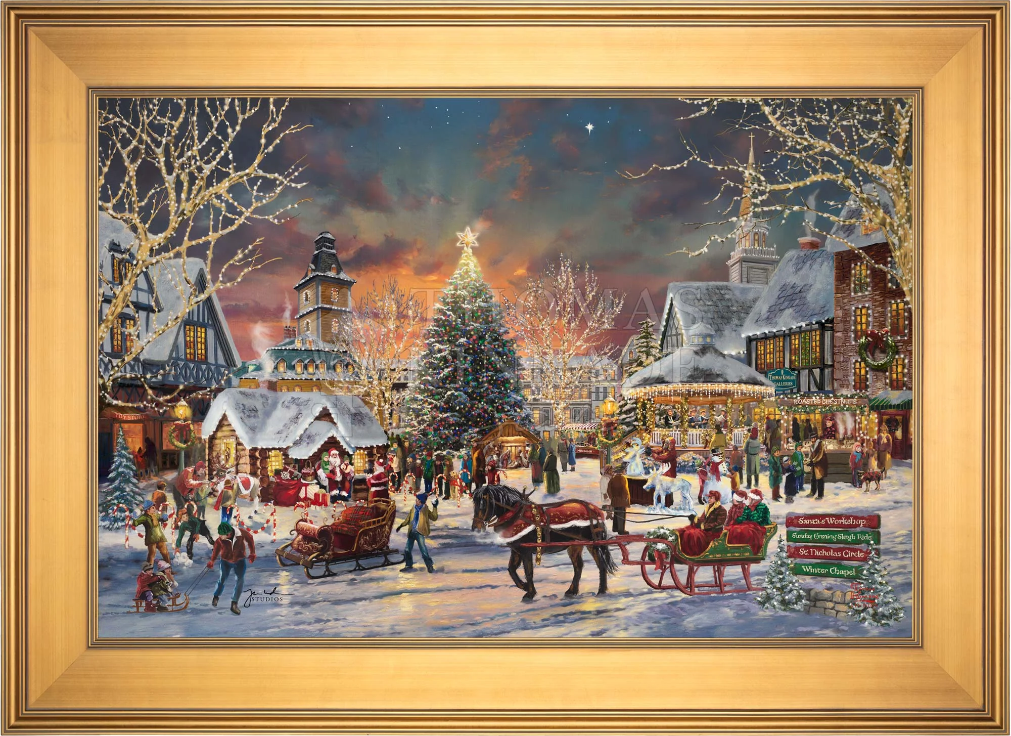 The Christmas Festival - Limited Edition Canvas - Image 14