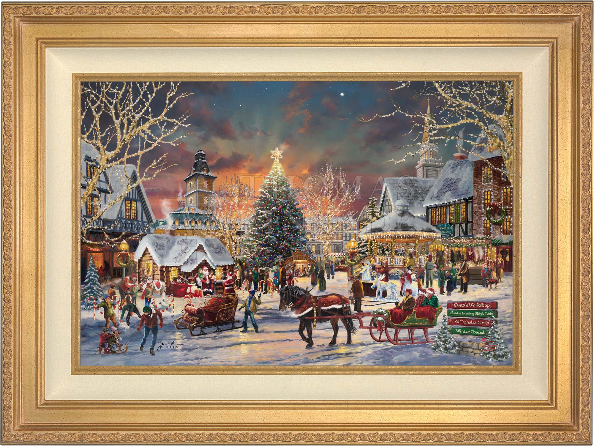 The Christmas Festival - Limited Edition Canvas - Image 2