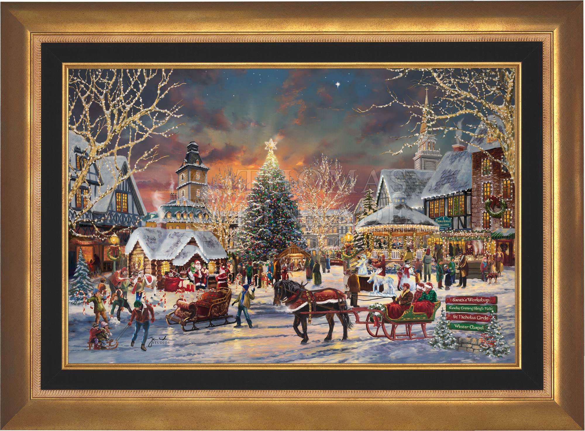 The Christmas Festival - Limited Edition Canvas - Image 4