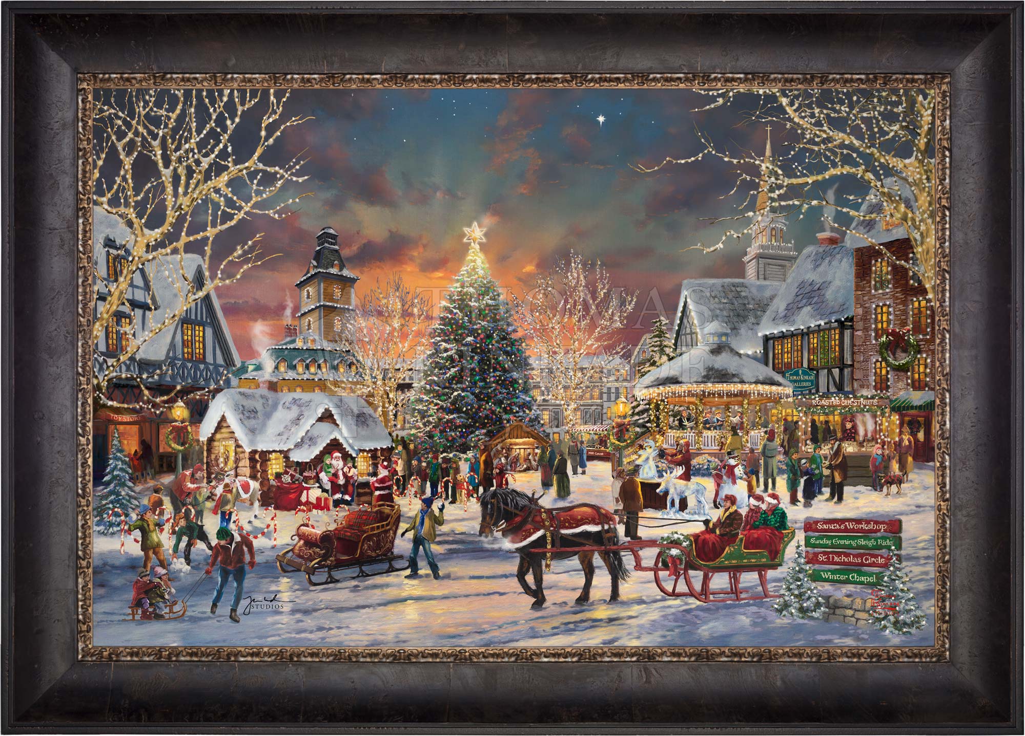 The Christmas Festival - Limited Edition Canvas - Image 5