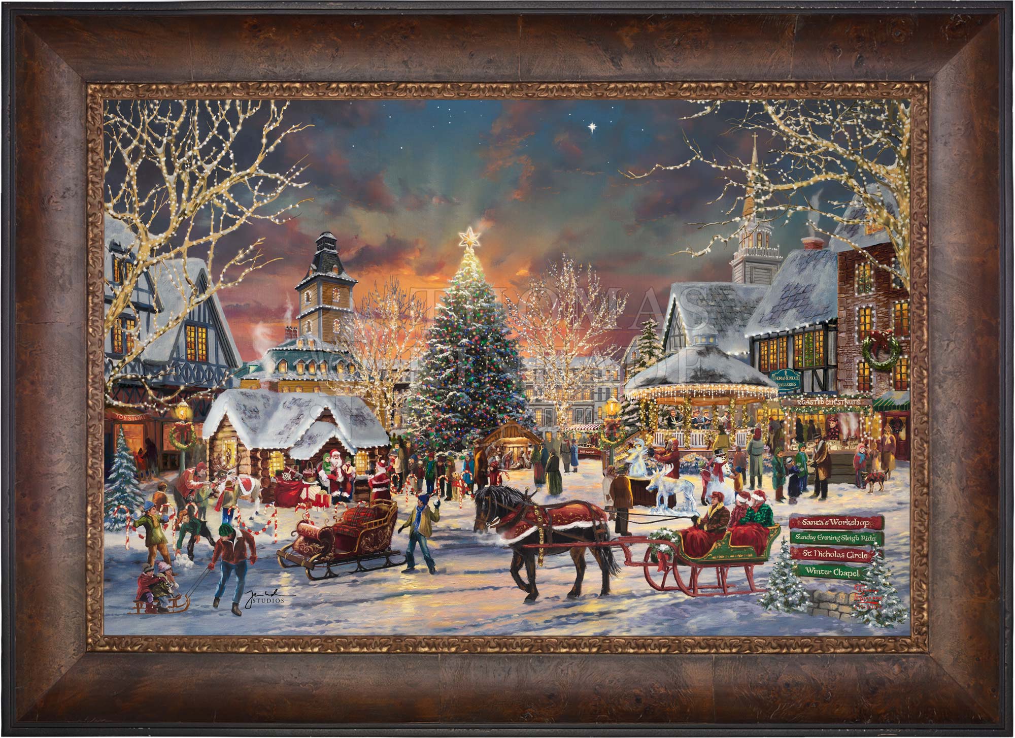 The Christmas Festival - Limited Edition Canvas - Image 6
