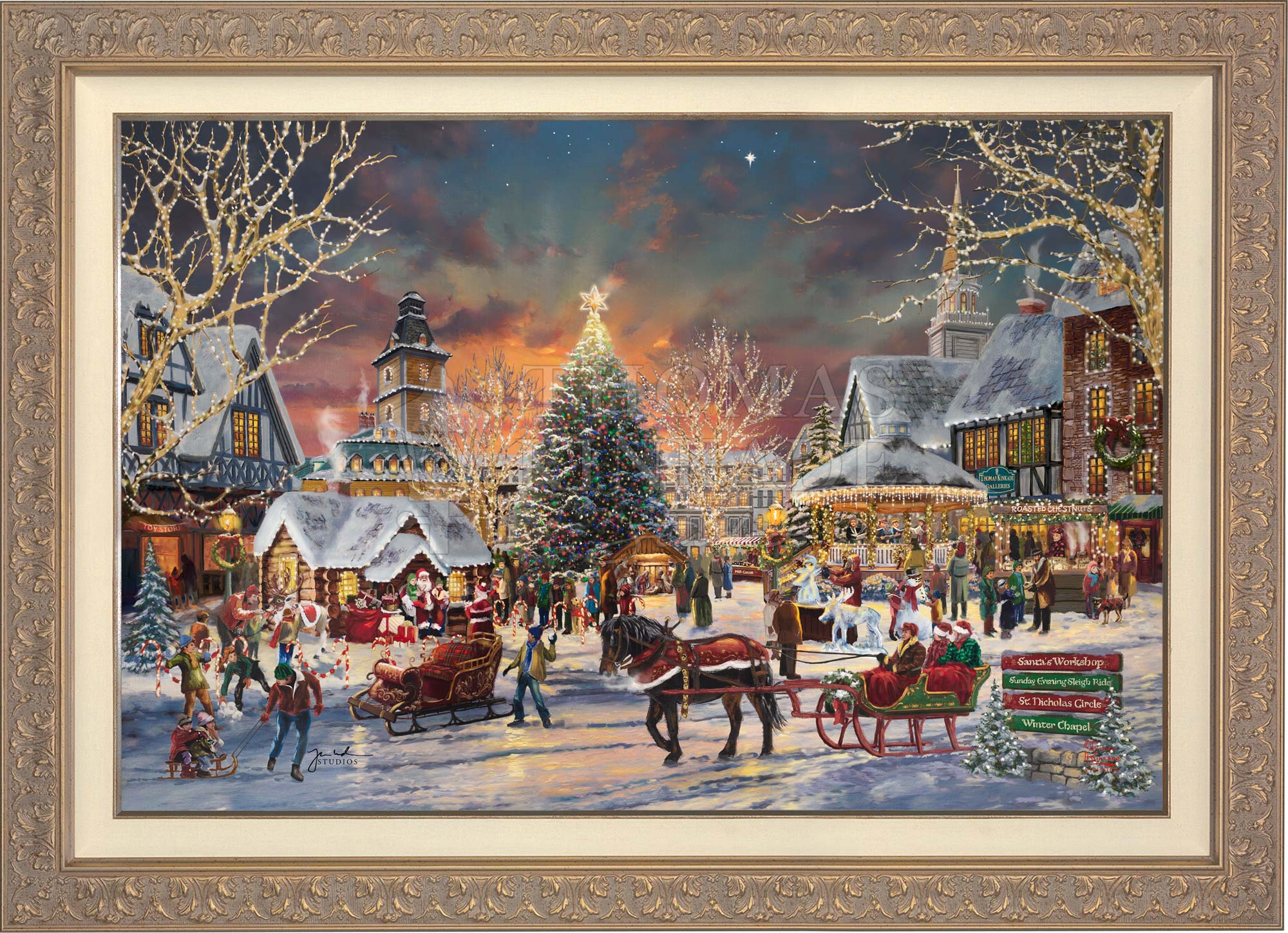 The Christmas Festival - Limited Edition Canvas - Image 7