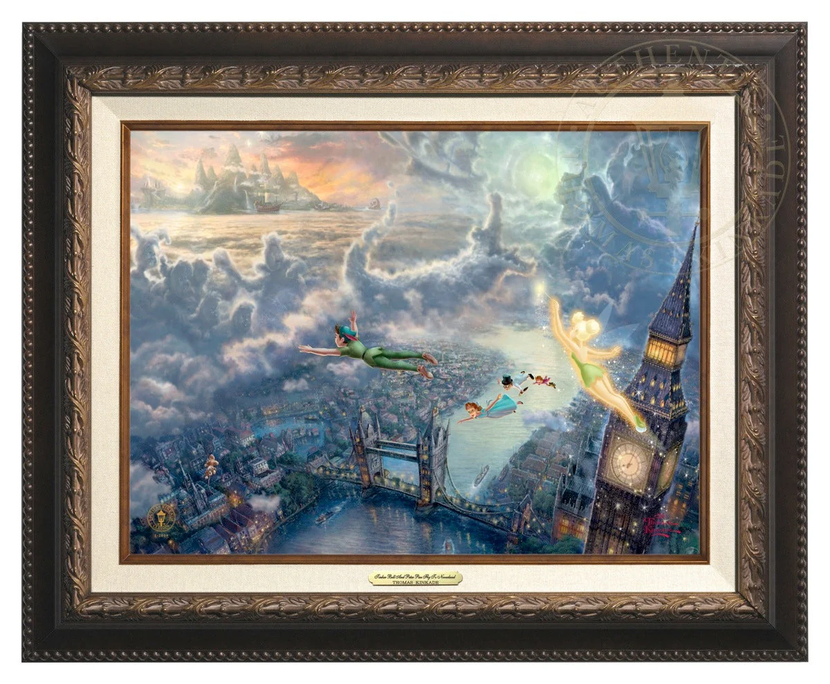 Disney Tinker Bell and Peter Pan Fly to Never Land - Canvas Classics