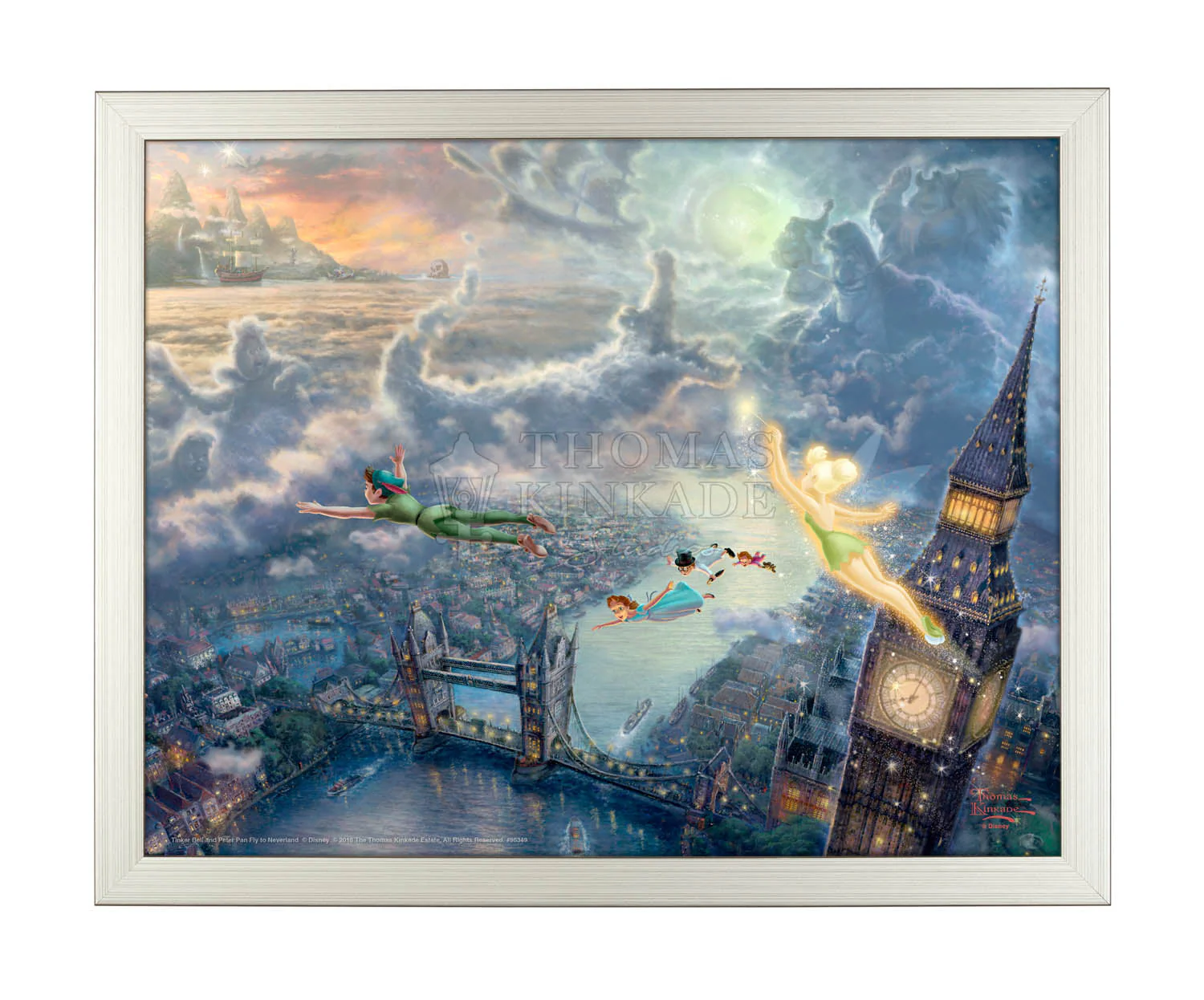 Disney Tinker Bell and Peter Pan Fly to Never Land - Art Prints - Image 2