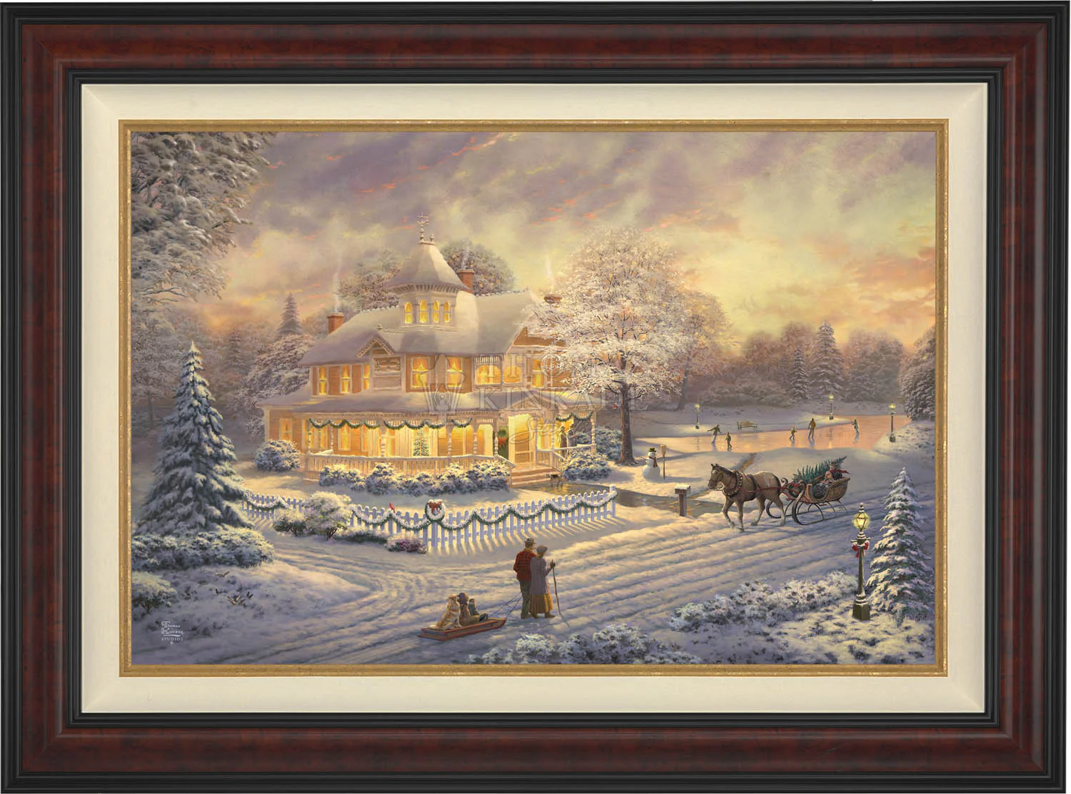Victorian Christmas Sunset - Limited Edition Canvas
