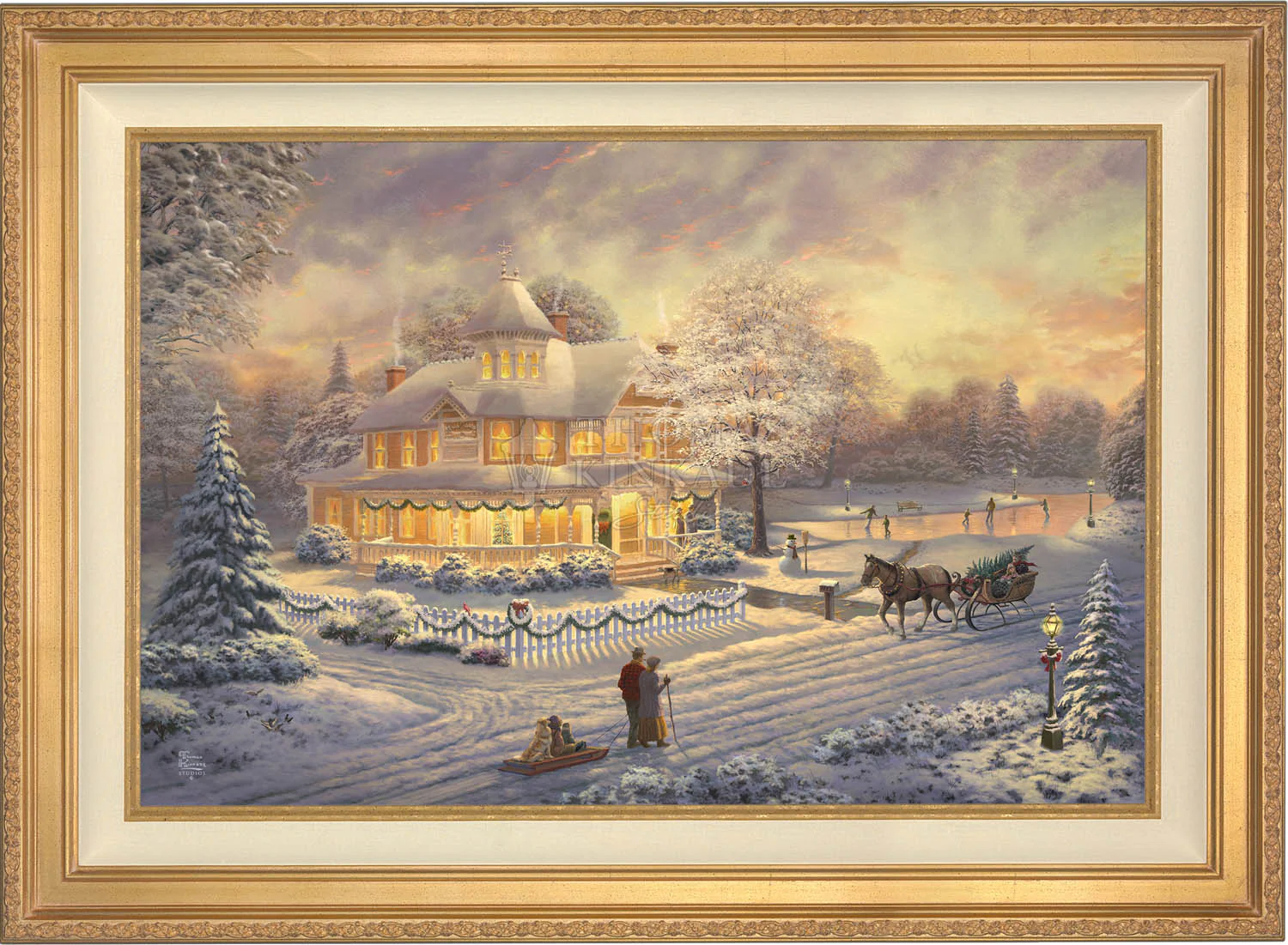 Victorian Christmas Sunset - Limited Edition Canvas - Image 2