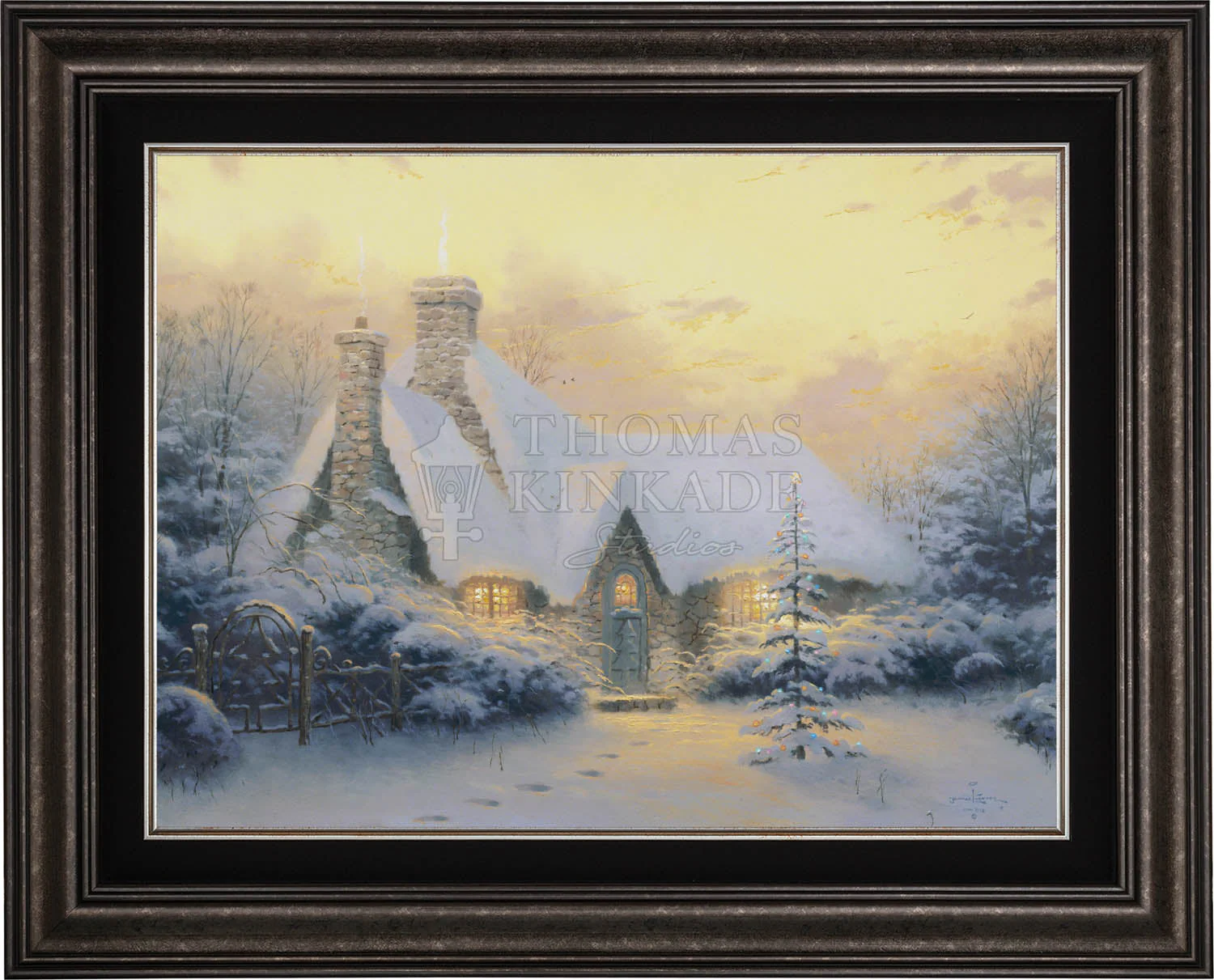 Christmas Tree Cottage - Limited Edition Canvas - Image 9